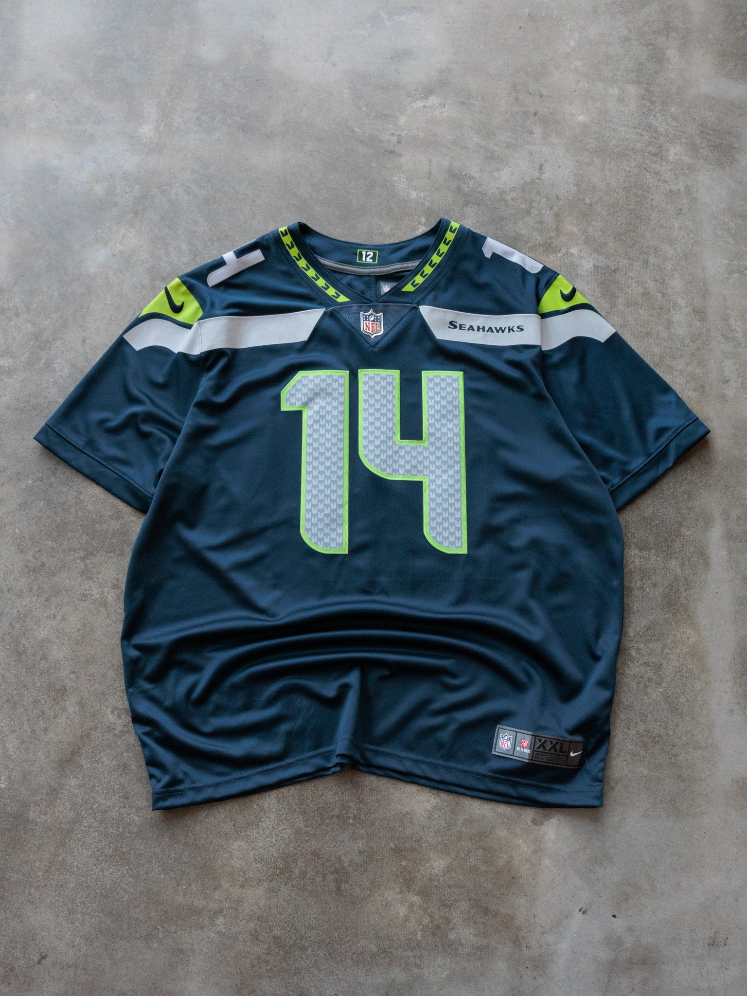 Navy Nike Seattle Seahawks Metcalf Jersey (2XL)