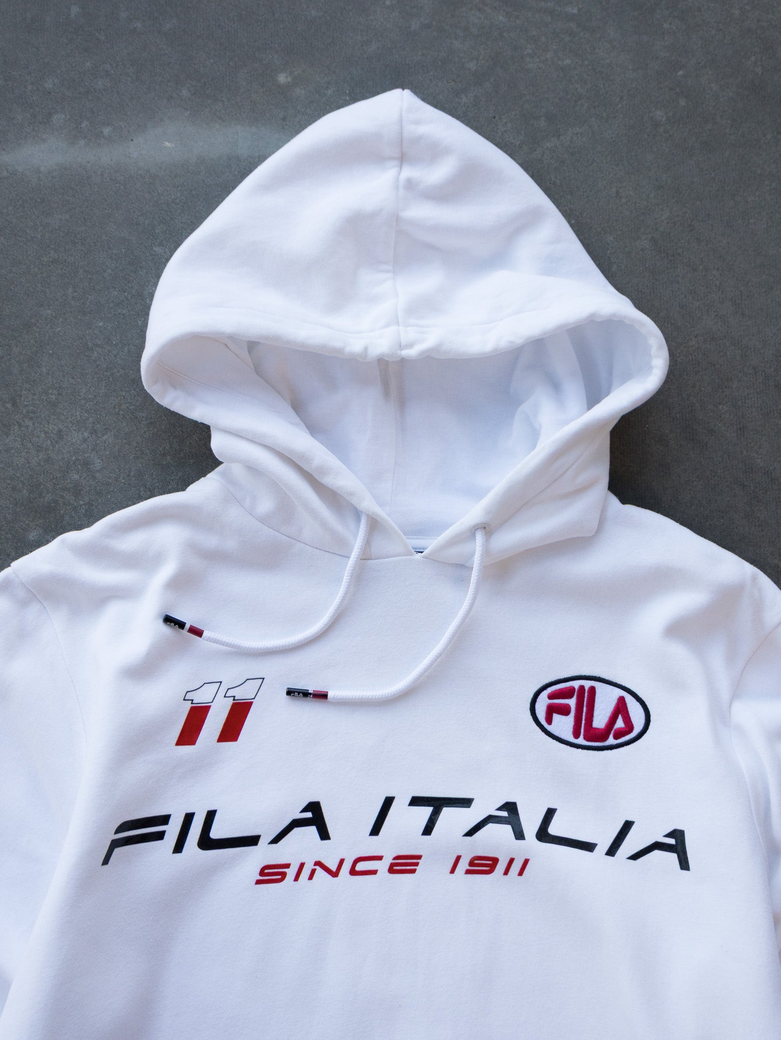 Vintage White Fila Italia Hoodie (M)