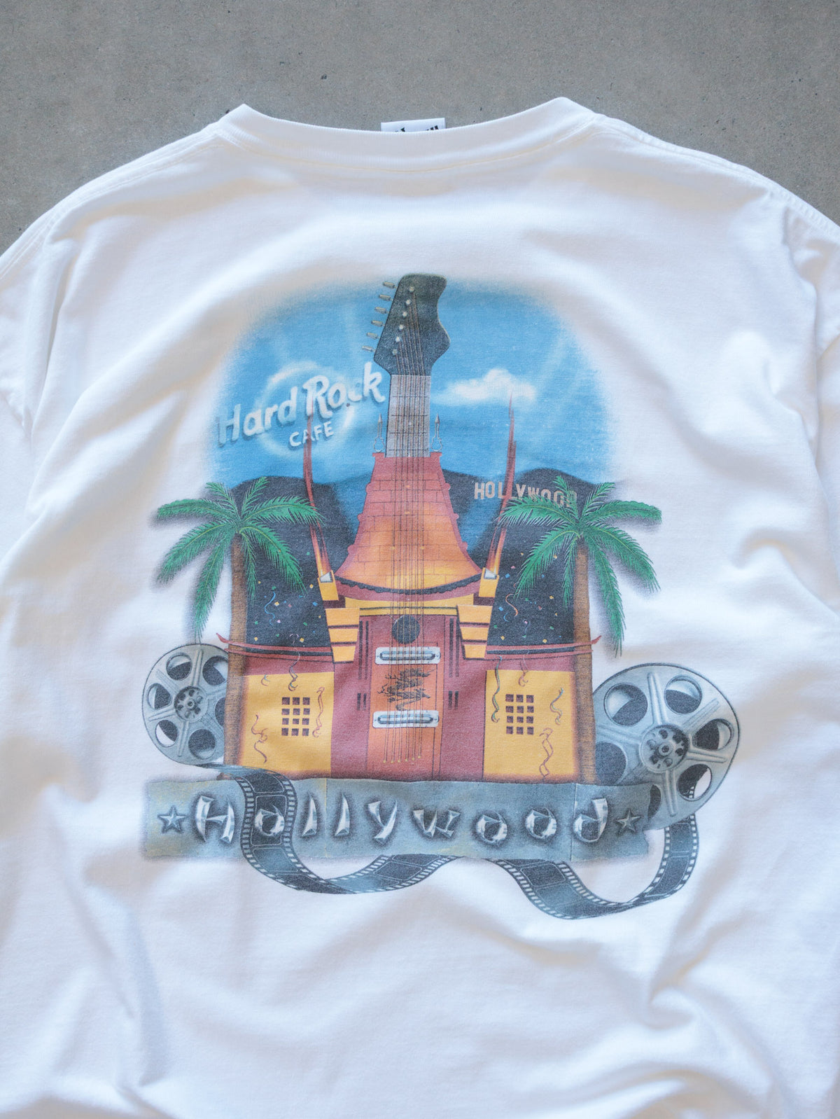 Vintage White Hard Rock Cafe Hollywood Tee (-)