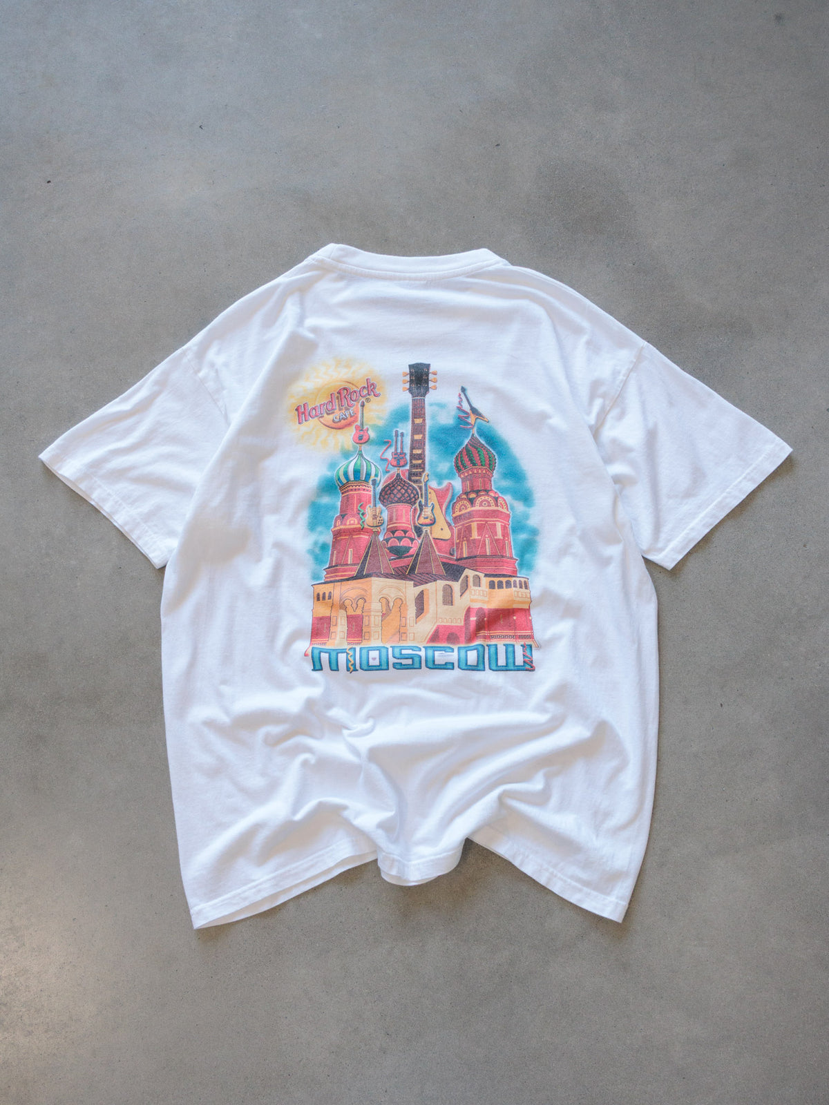Vintage White Hard Rock Cafe Moscow Tee (L)