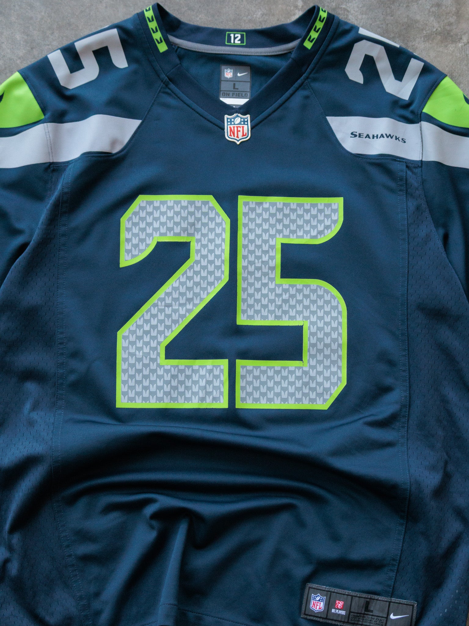 Vintage Navy Nike Seattle Seahawks Sherman Jersey (L)