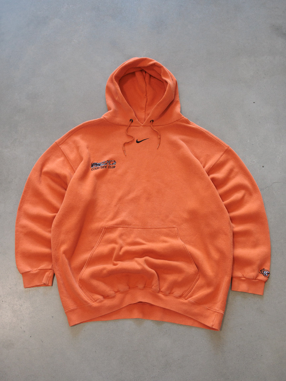 Vintage 90s Orange Nike Pac-10 Courtside Club Hoodie (-)