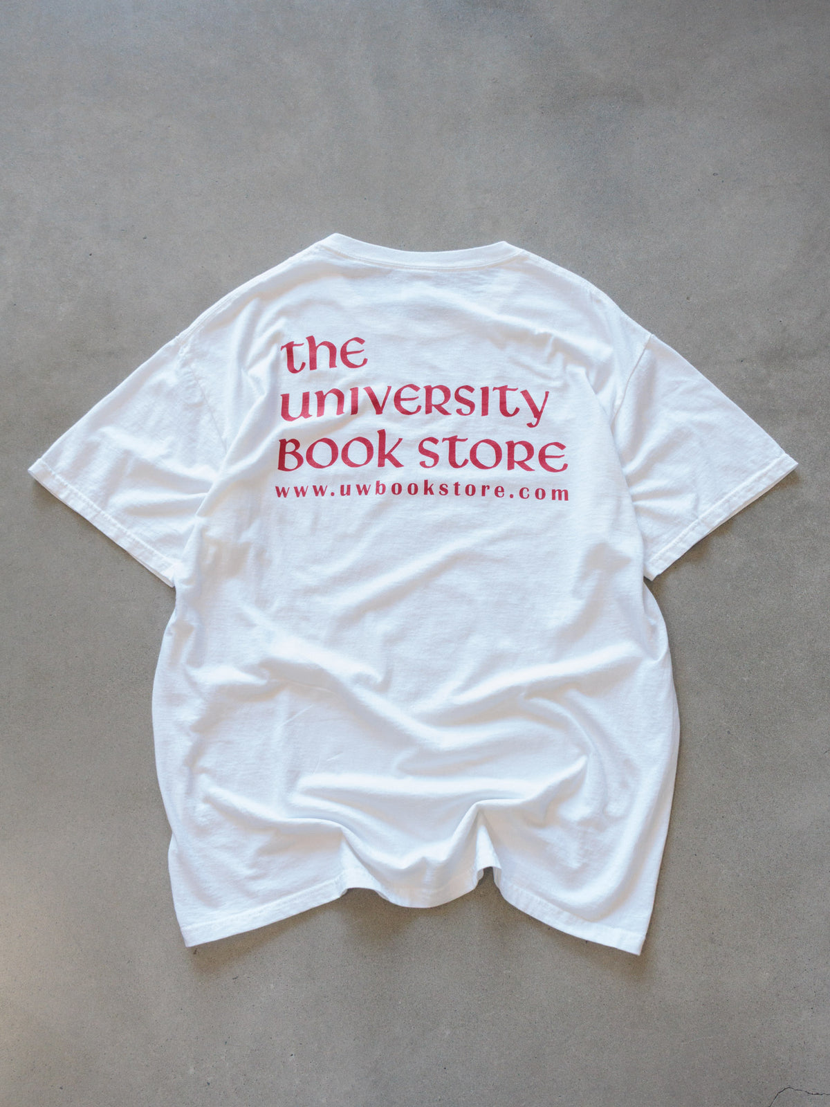 Vintage 00s White University of Wisconsin Tee (L)