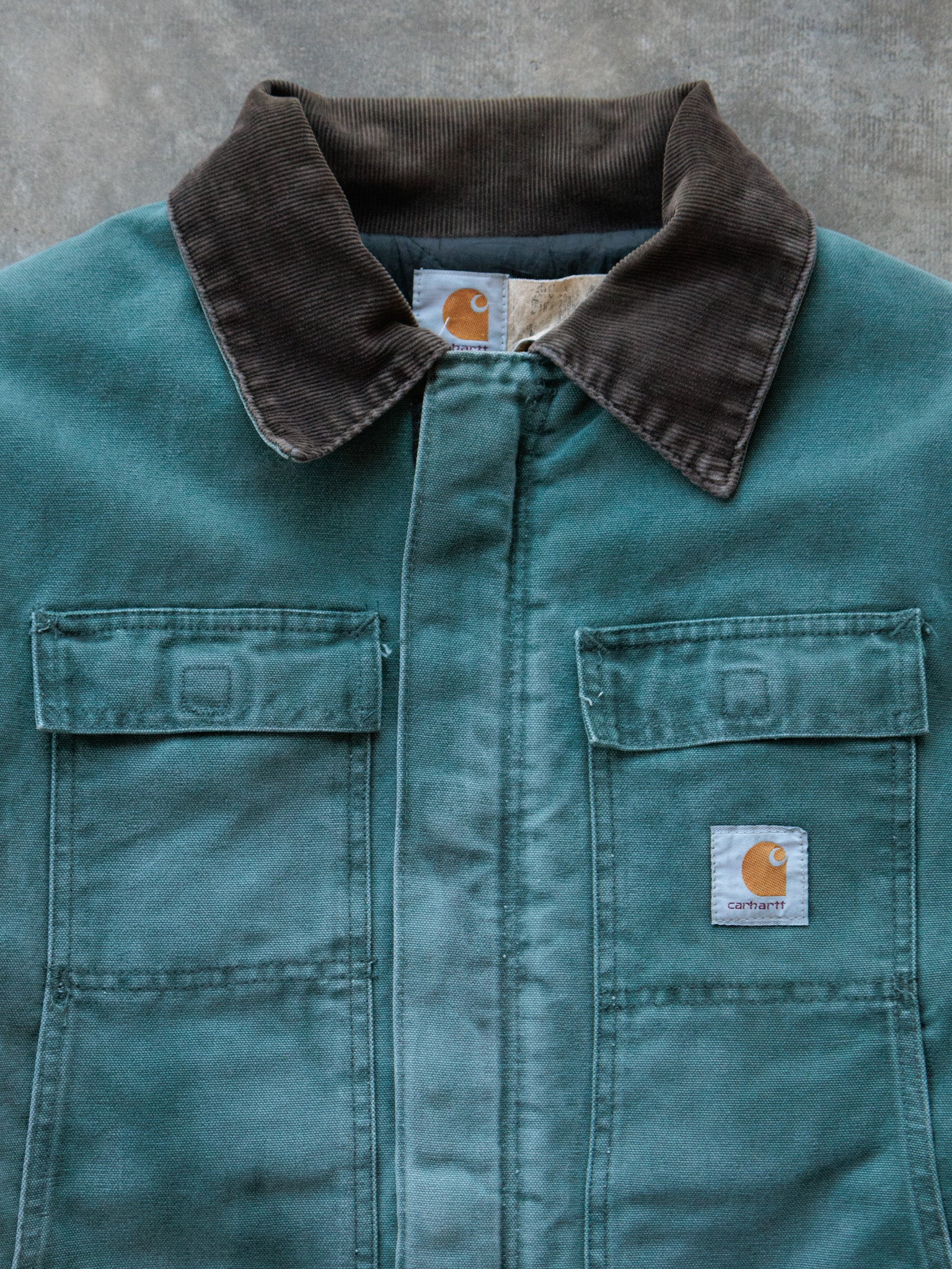 Vintage 90s Carhartt C26 HTG 'Hunter Green' Traditional Coat (L)