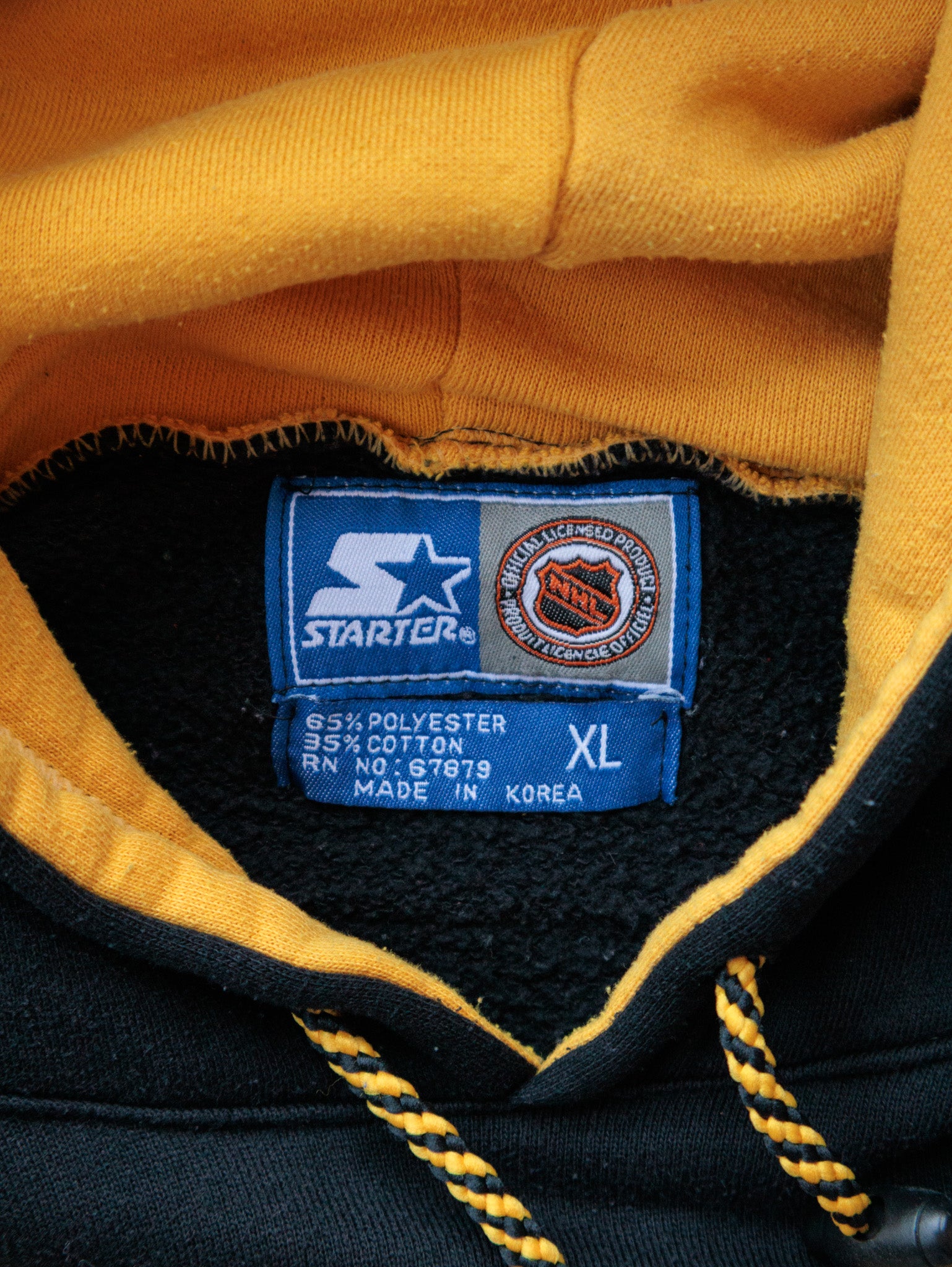 Vintage 90s Black Pittsburgh Penguins Starter Hoodie (XL)