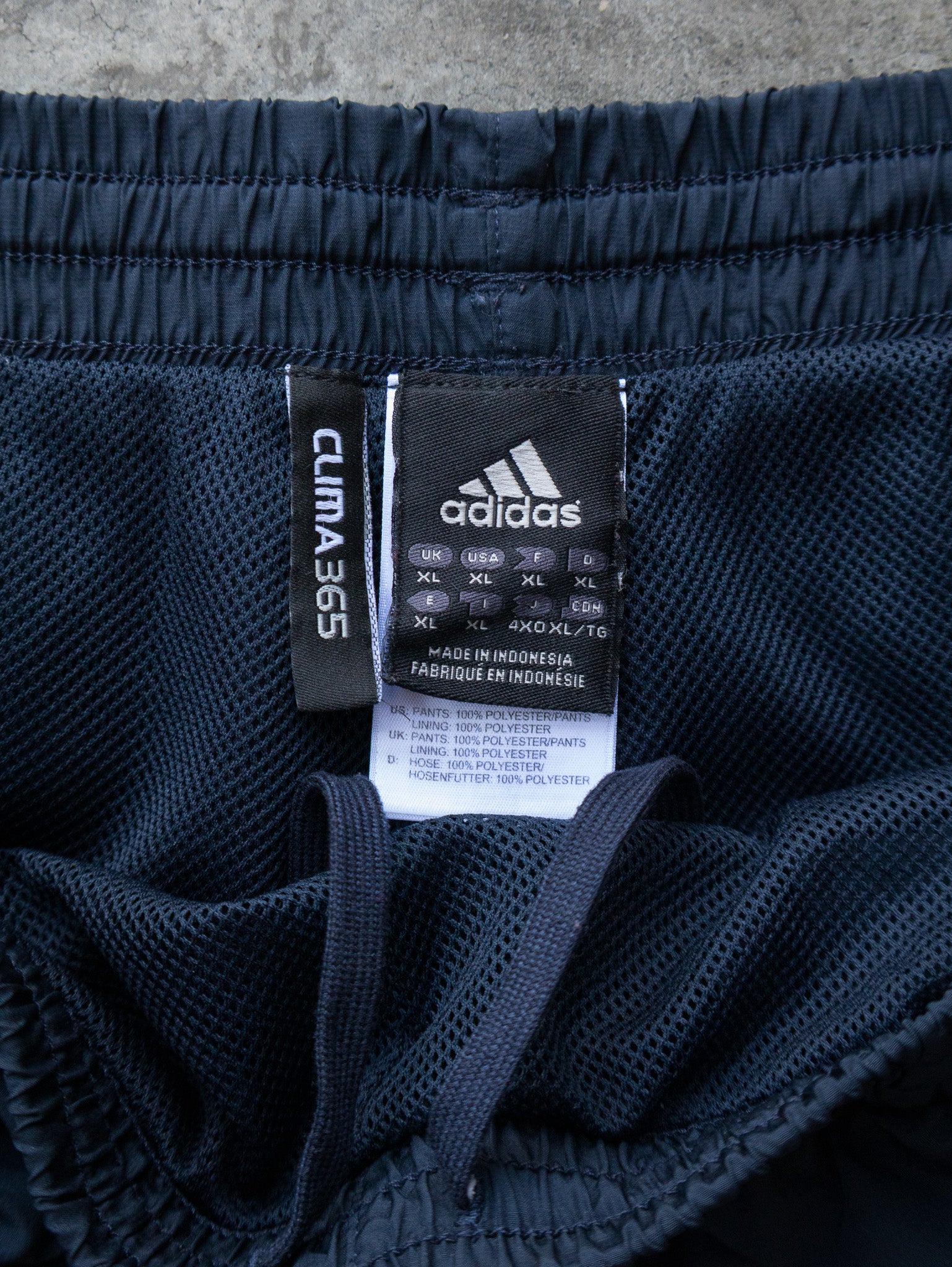 Vintage 00s Navy & Blue Adidas Track Pants (XL)