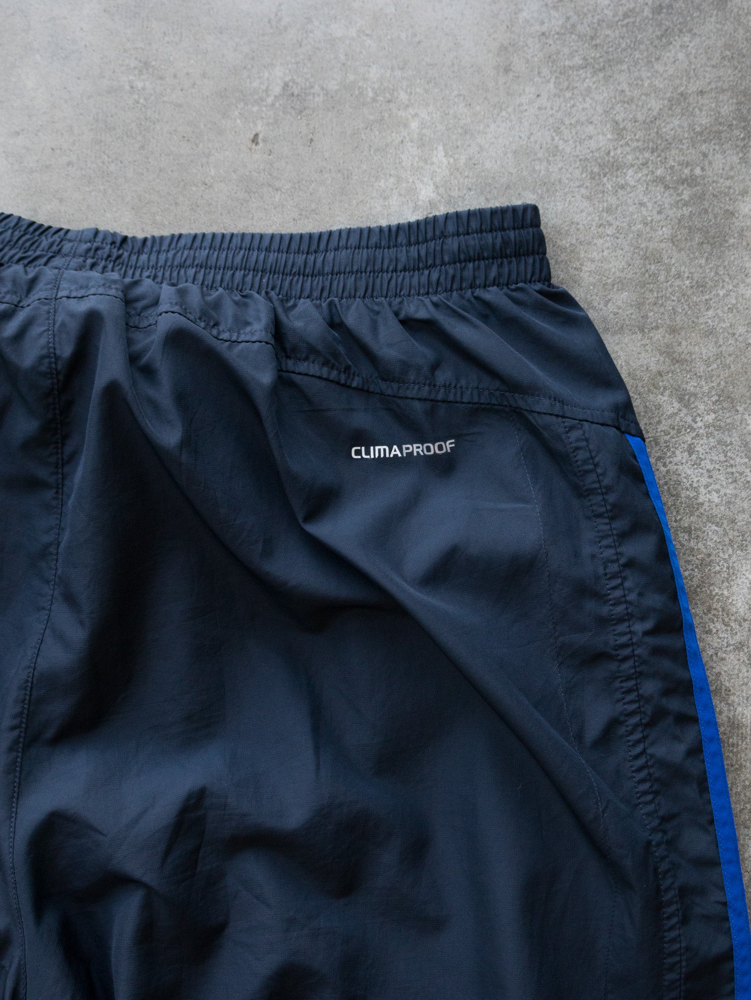 Vintage 00s Navy & Blue Adidas Track Pants (XL)