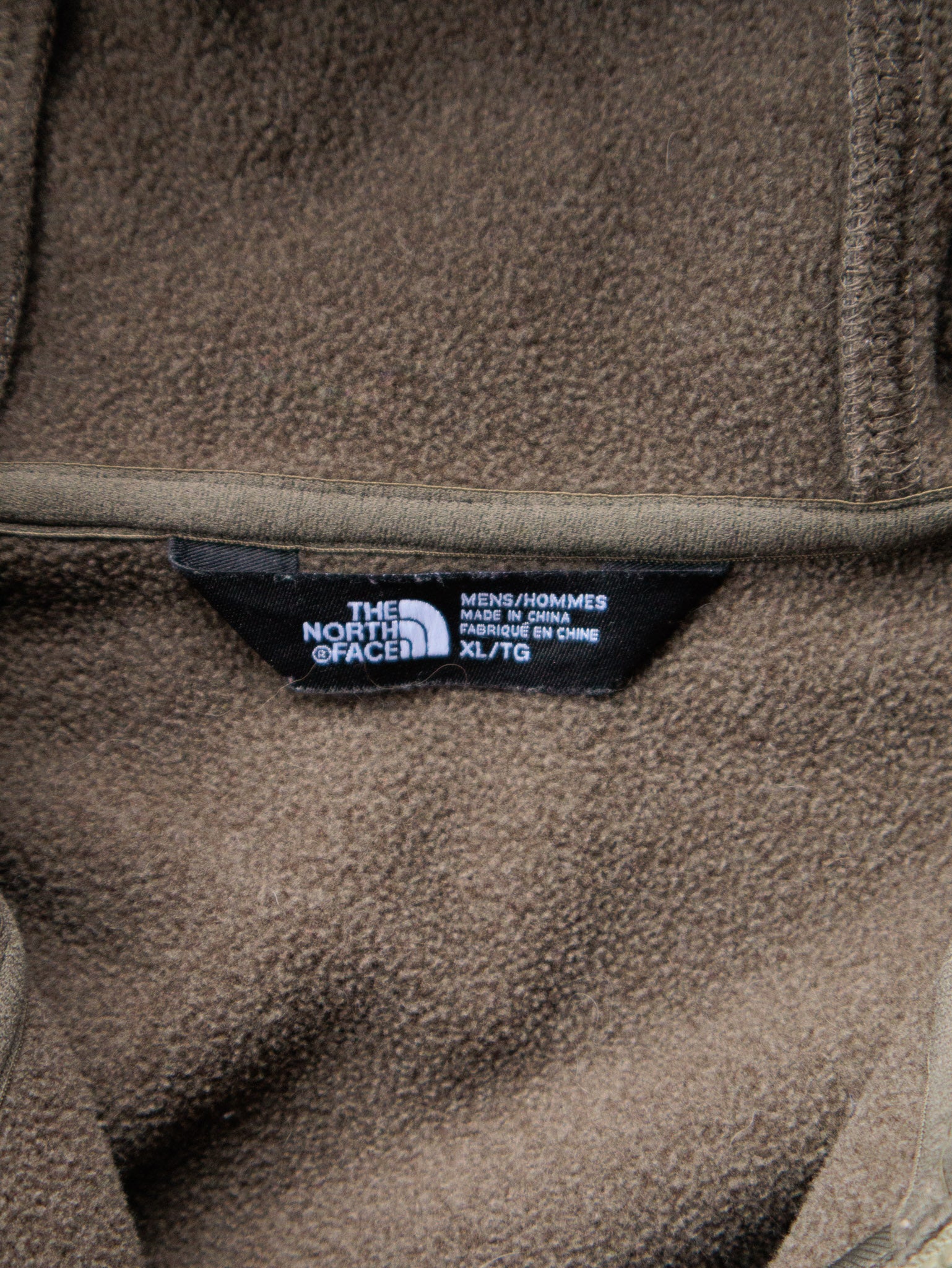 Vintage Olive The North Face Fleece-Lined Softshell Jacket (XL)