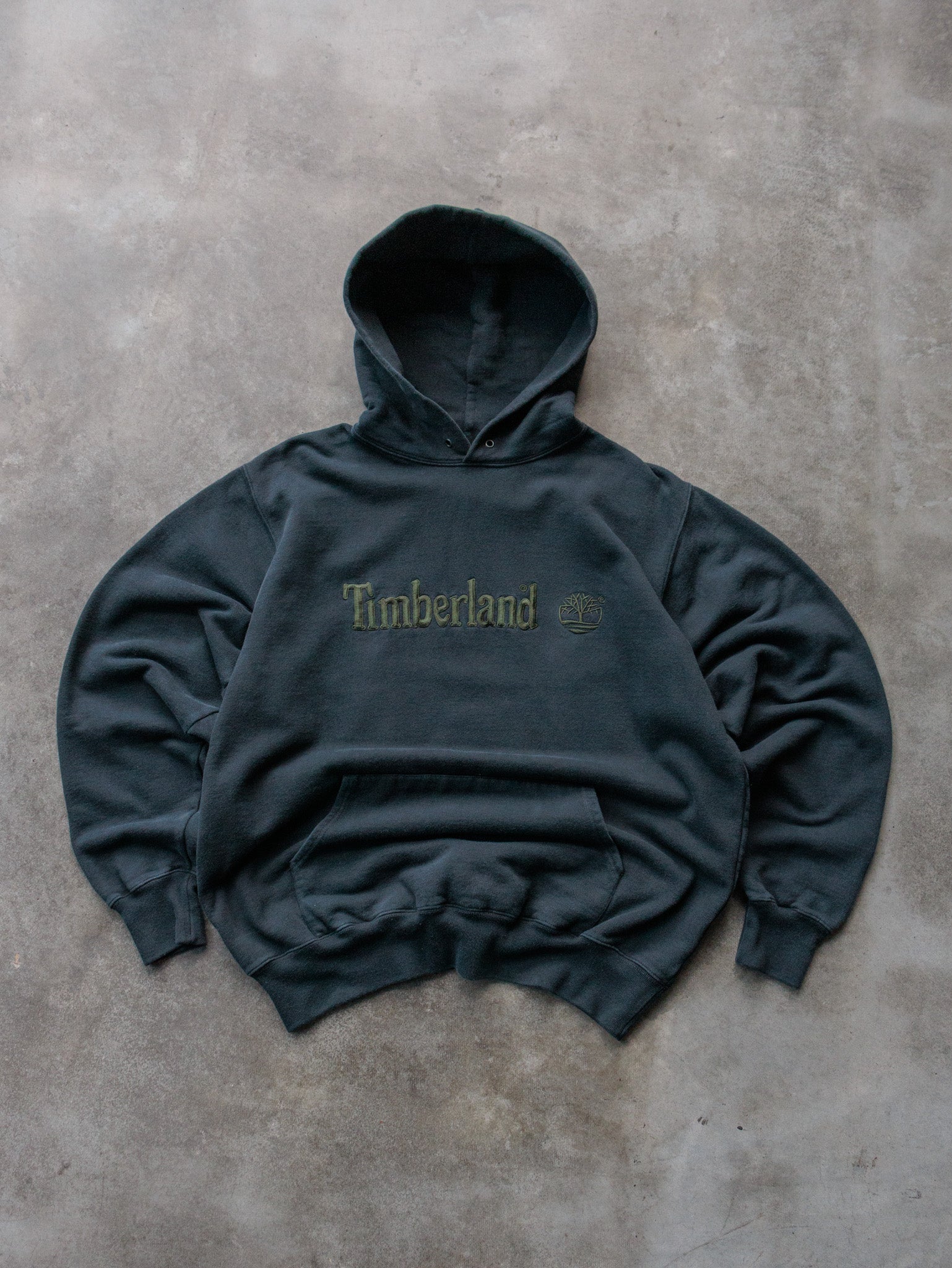 Vintage Green Timberland Weathergear Hoodie (M)