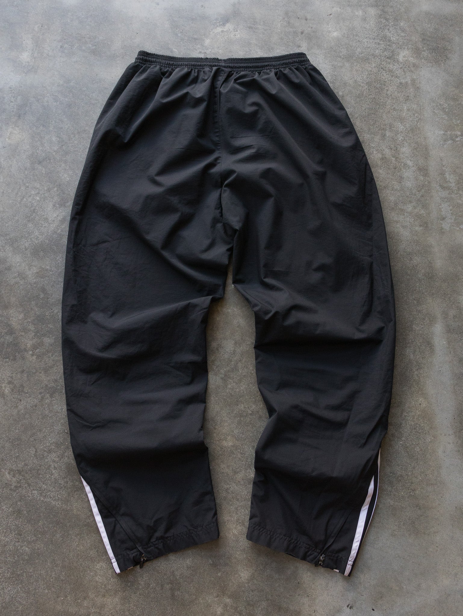 Vintage 00s Black & White Adidas Track Pants (L)