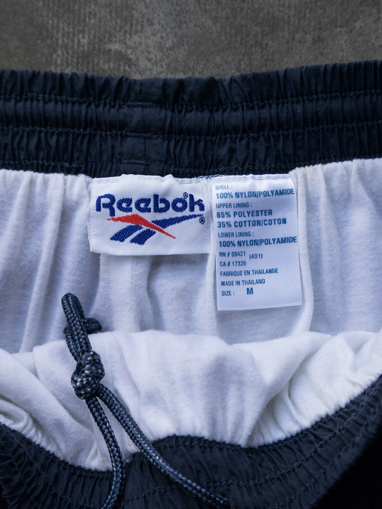 Vintage 90s Navy Reebok Track Pants (M)