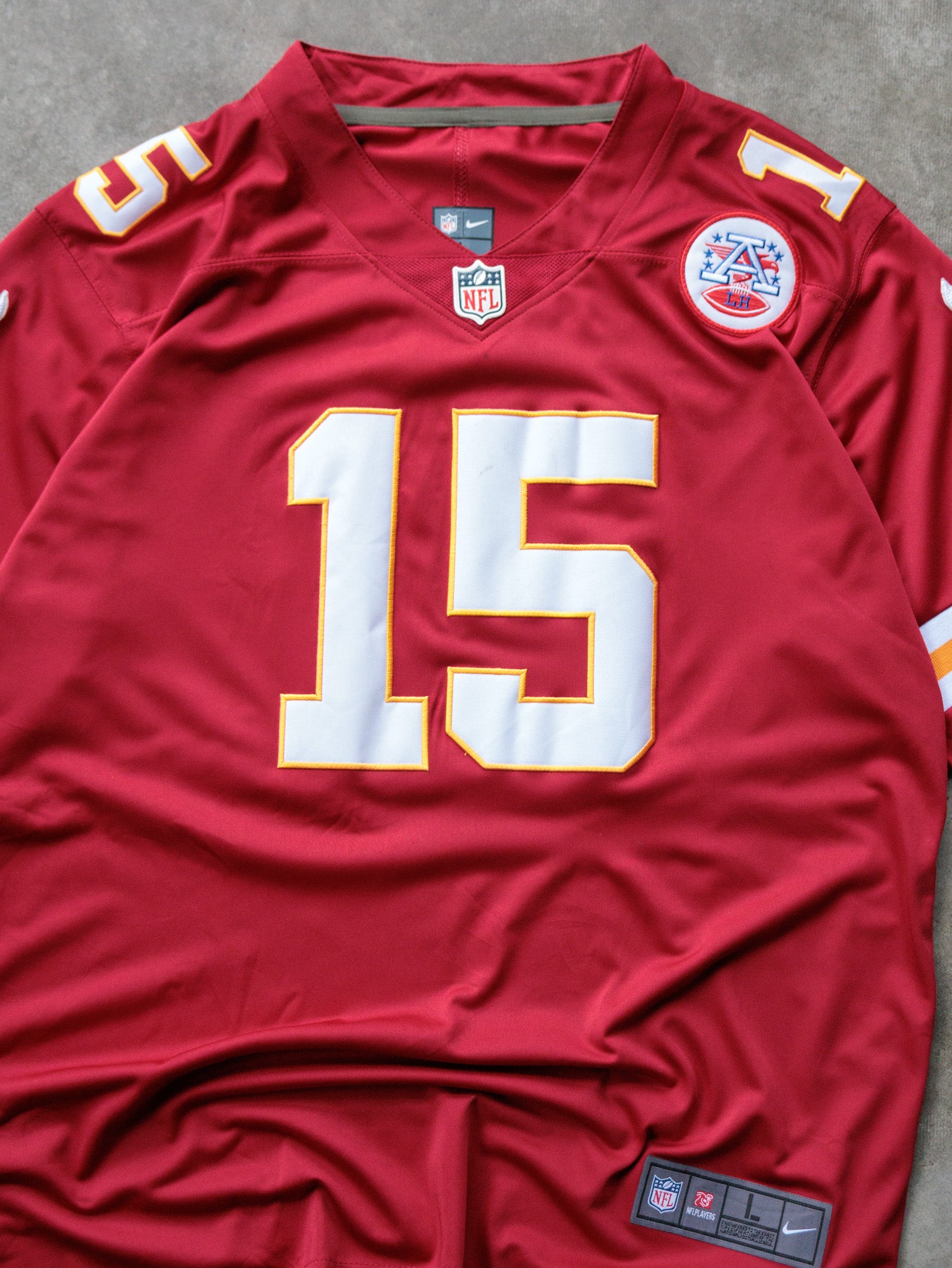 Red Nike Kansas City Chiefs Patrick Mahomes NFL Jersey (L)