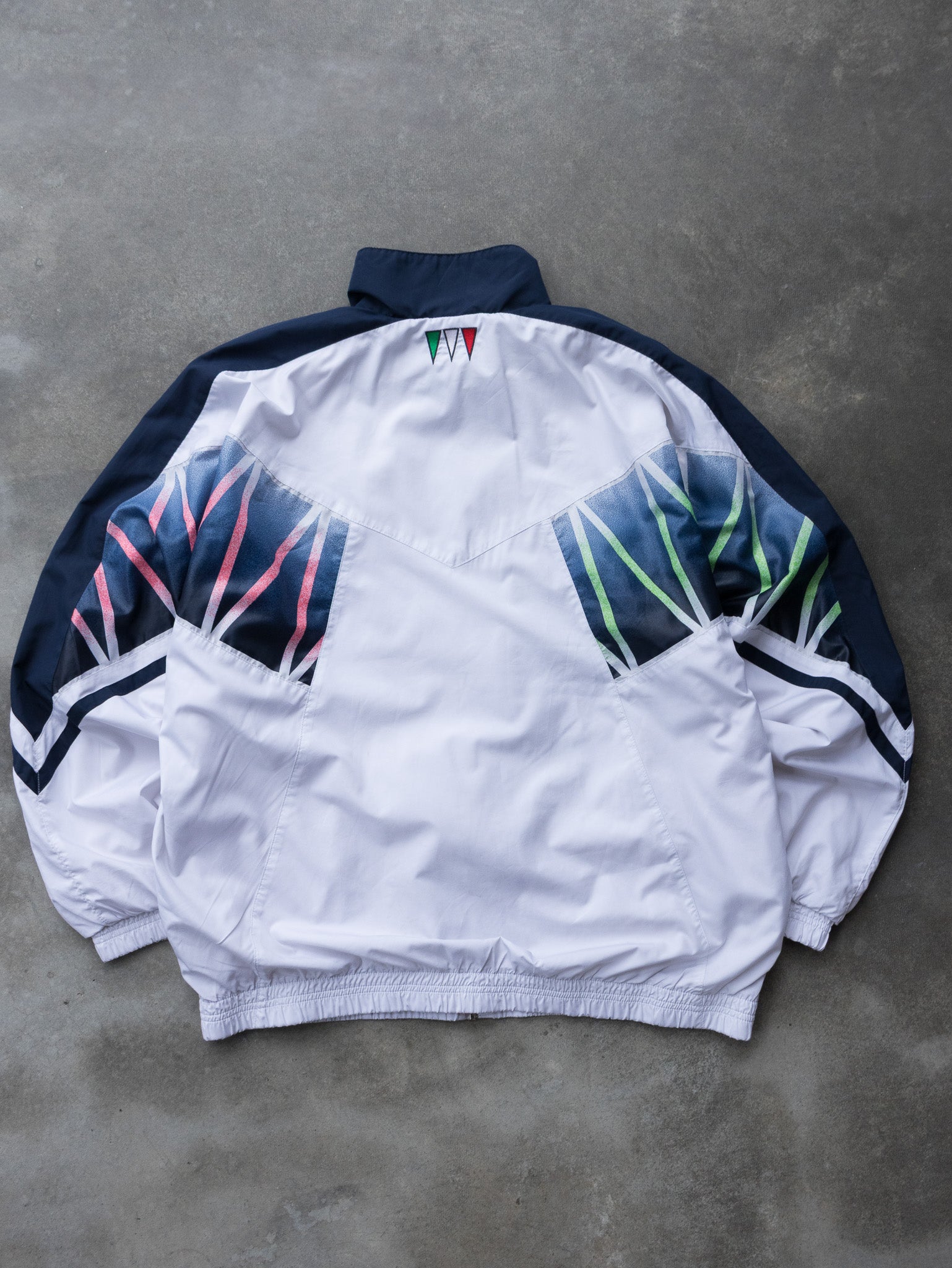 Vintage White Diadora FIGC Track Jacket (XL)