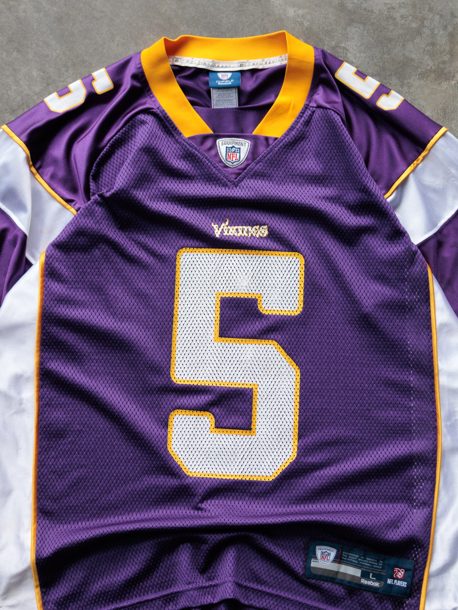 Vintage 00s Reebok Minnesota Vikings Donovan McNabb NFL Jersey (L)
