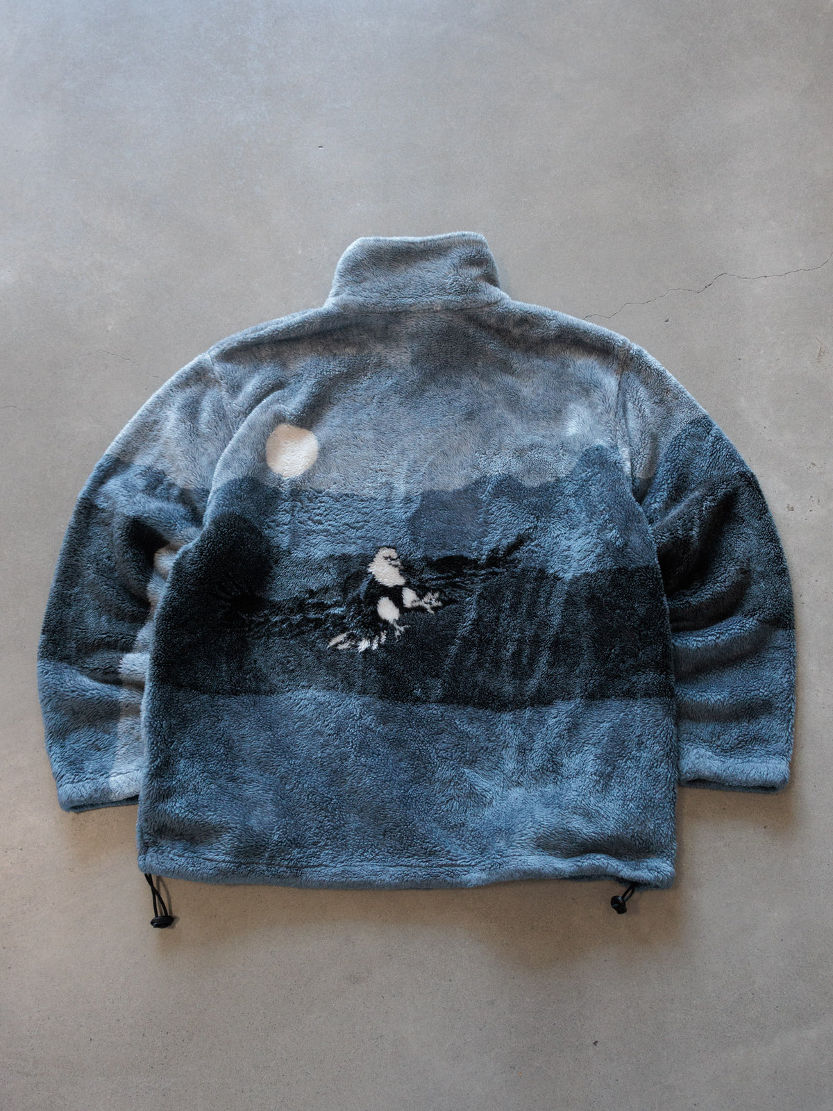 Vintage 90s Blue Bald Eagle Fleece Jacket (-)