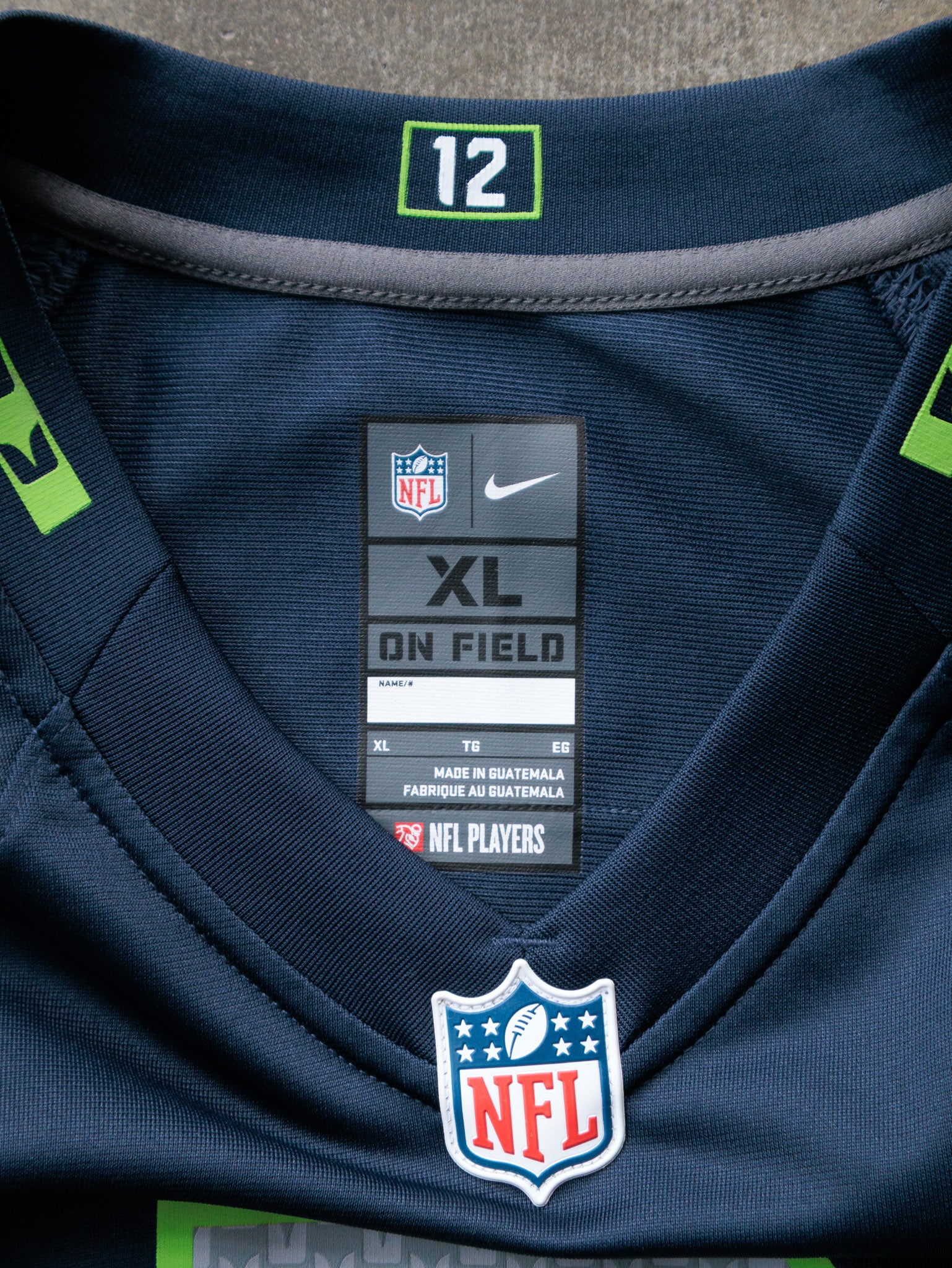 Blue Nike Seattle Seahawks Russell Wilson NFL Jersey (XL)