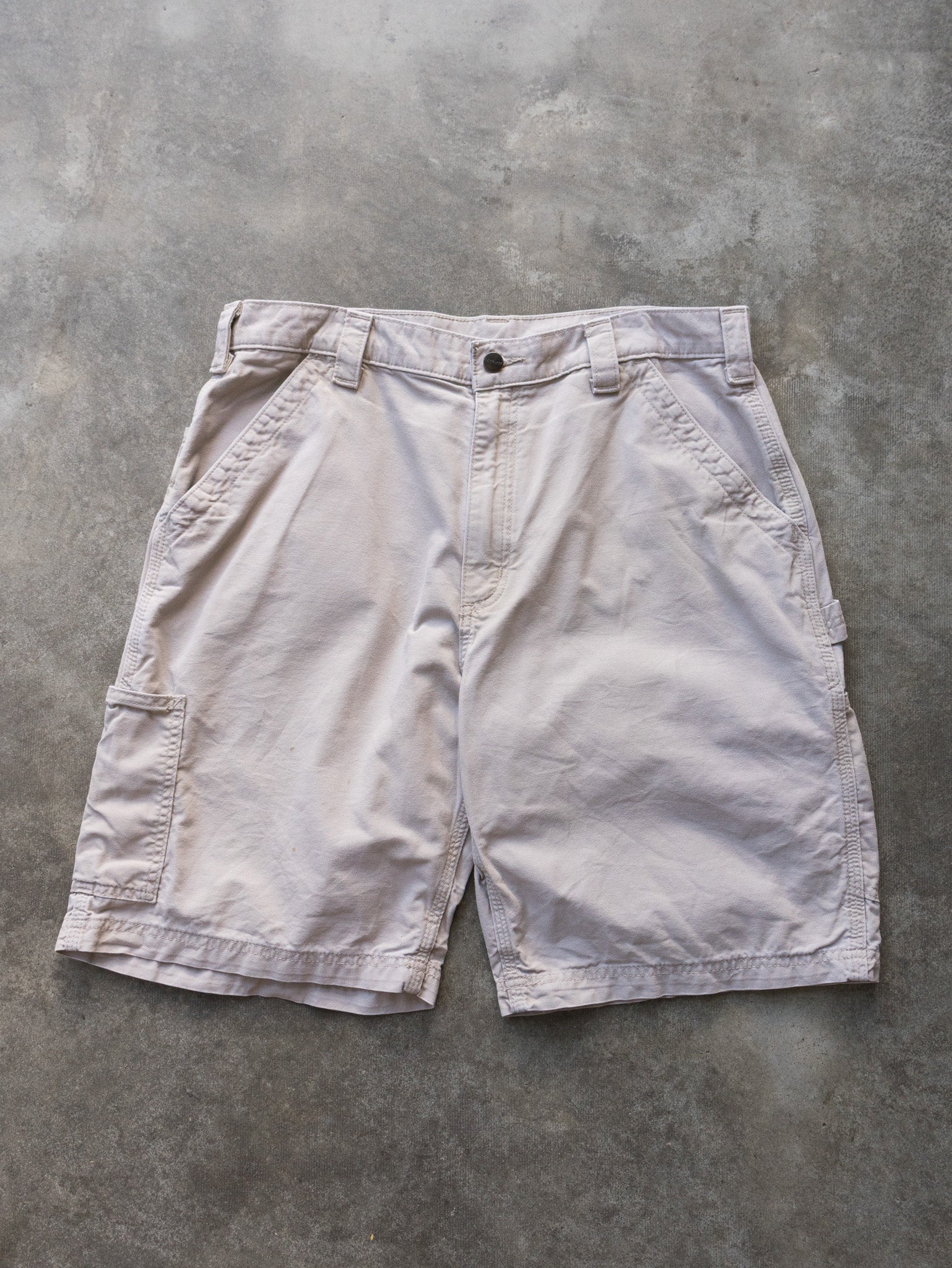 Vintage Beige Carhartt Carpenter Shorts (W36)