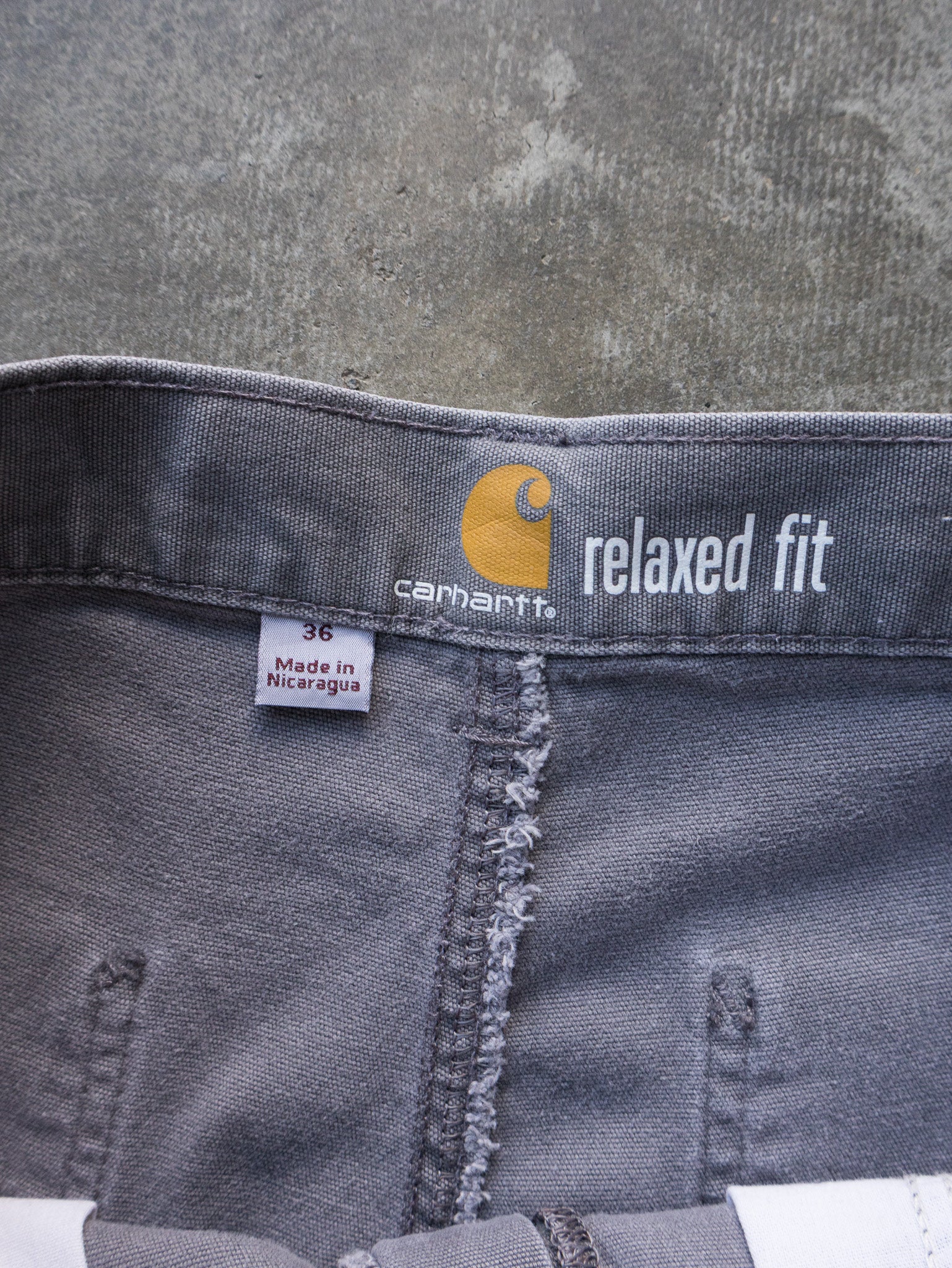 Vintage Grey Carhartt Work Shorts (W36)
