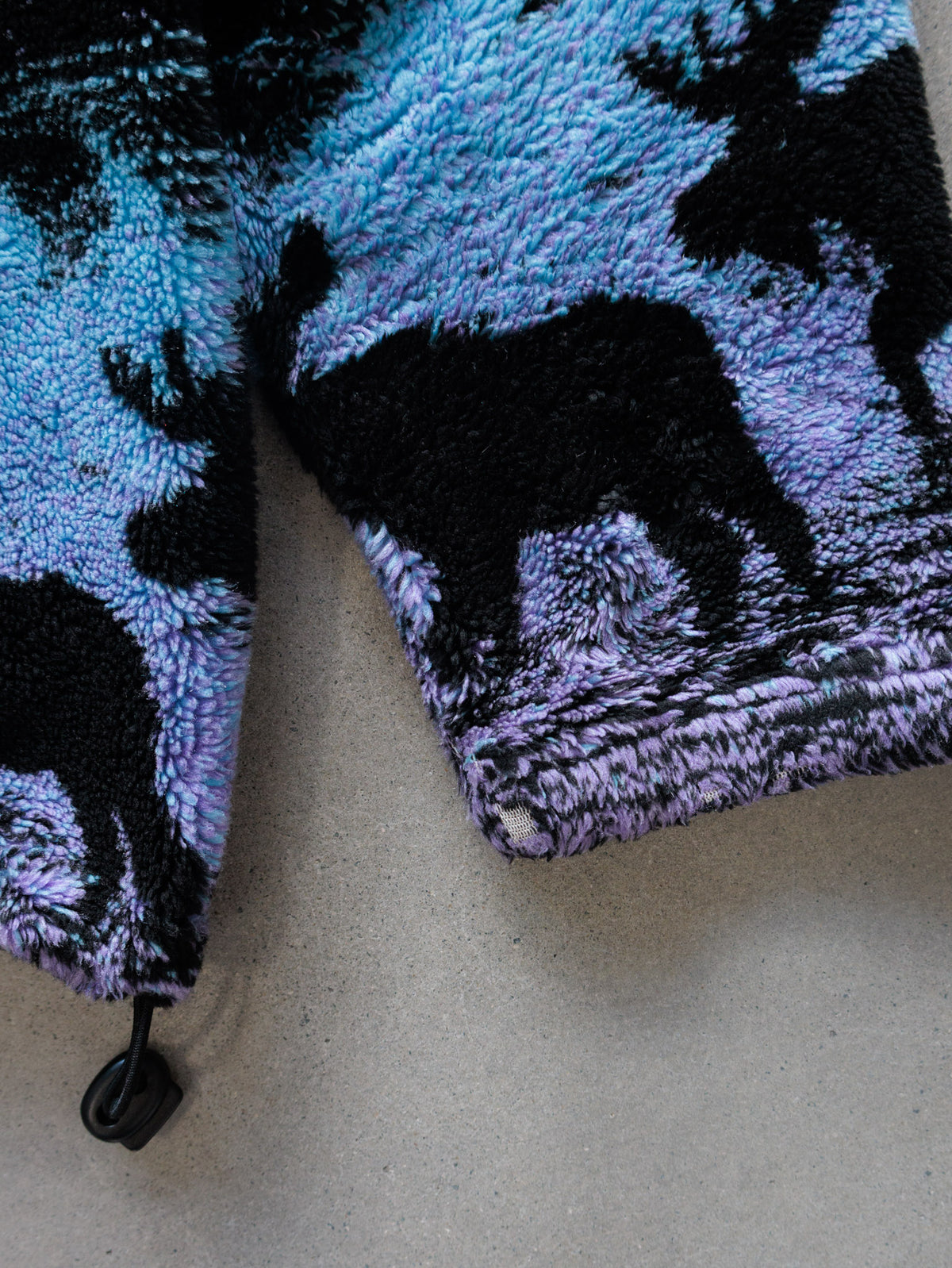 Vintage Purple Black Mountain Outdoor Moose Fleece Jacket (L)