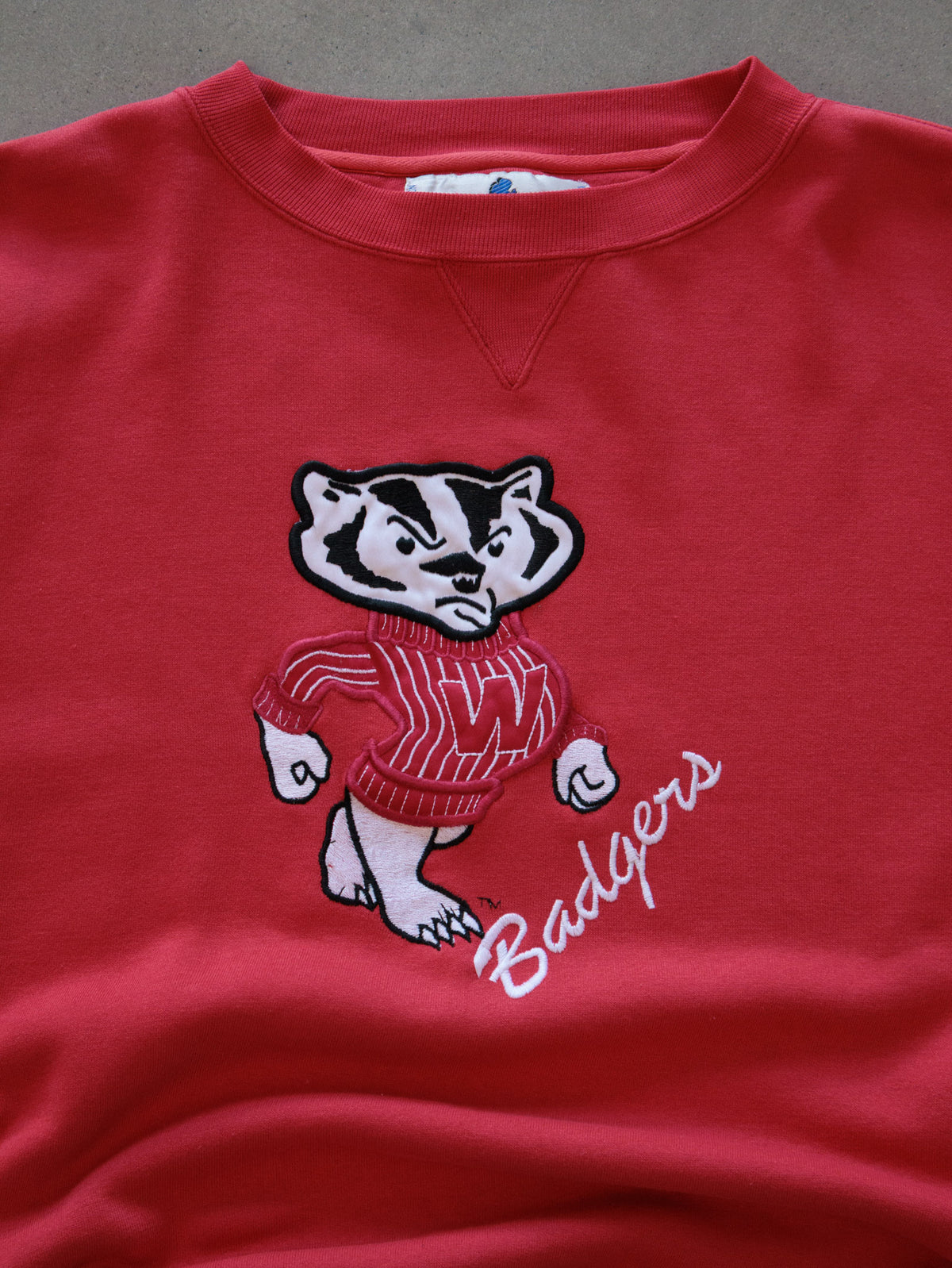 Vintage 00s Red Wisconsin Badgers Sweatshirt (2XL)