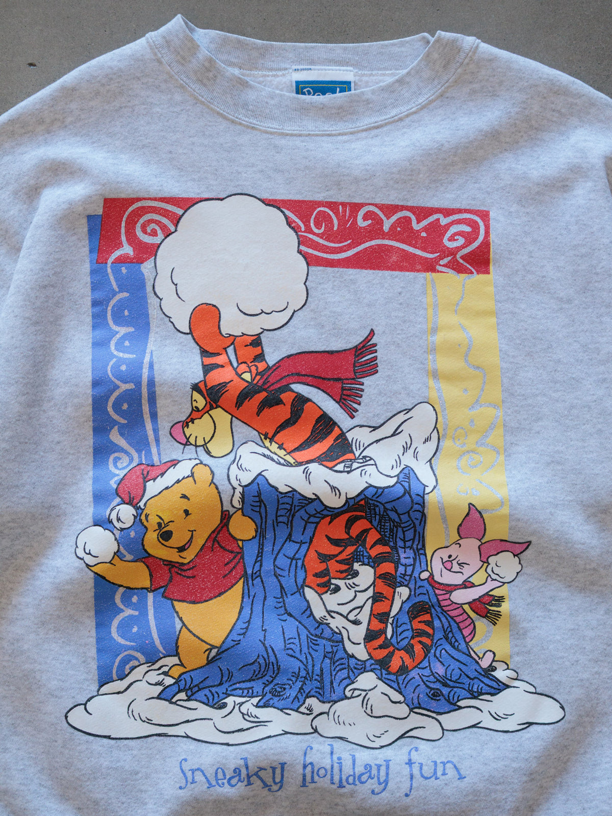 Vintage 90s Grey Disney Winnie the Pooh Sweatshirt (-)