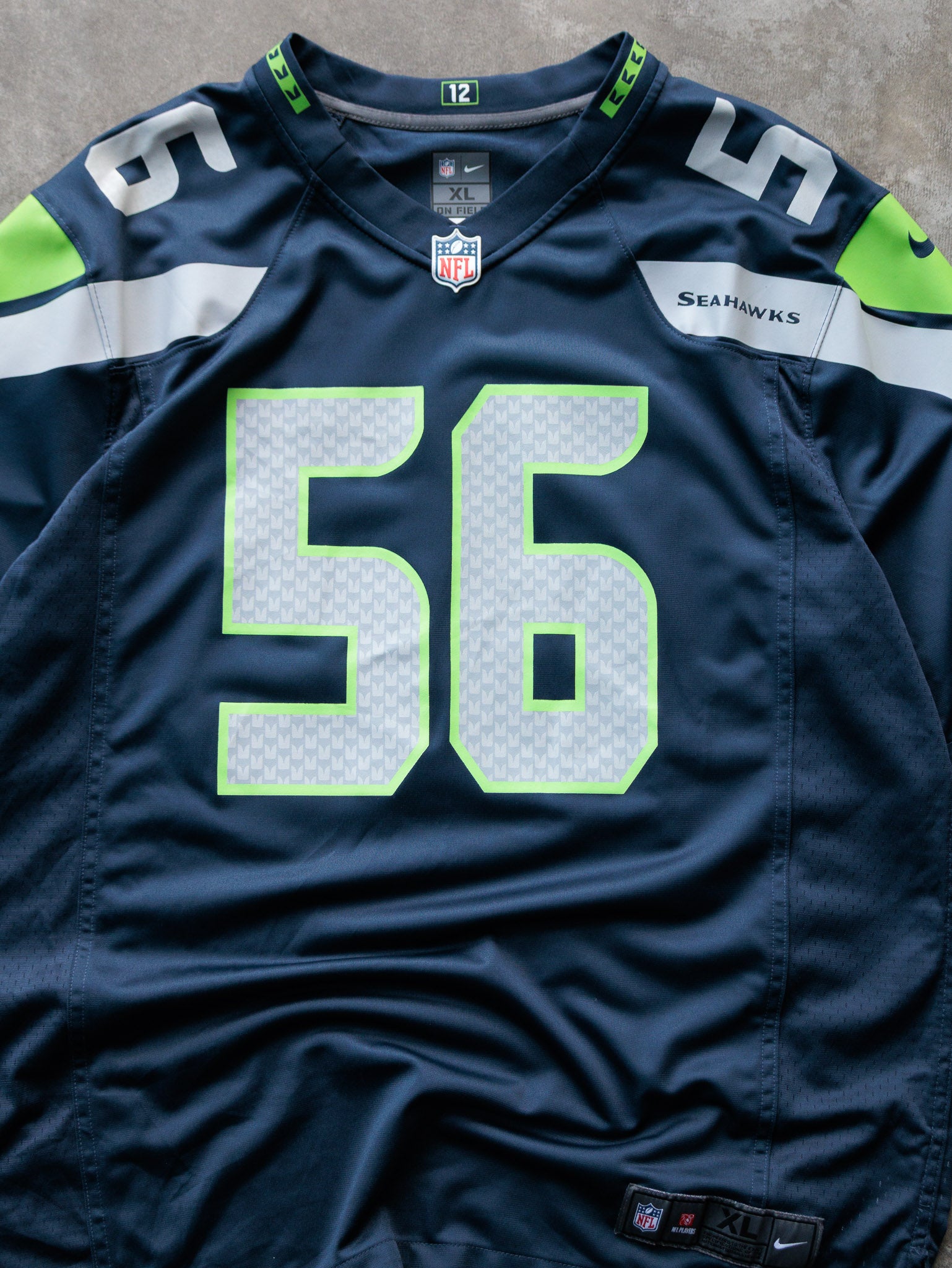 Blue Nike Seattle Seahawks Jordyn Brooks NFL Jersey (XL)