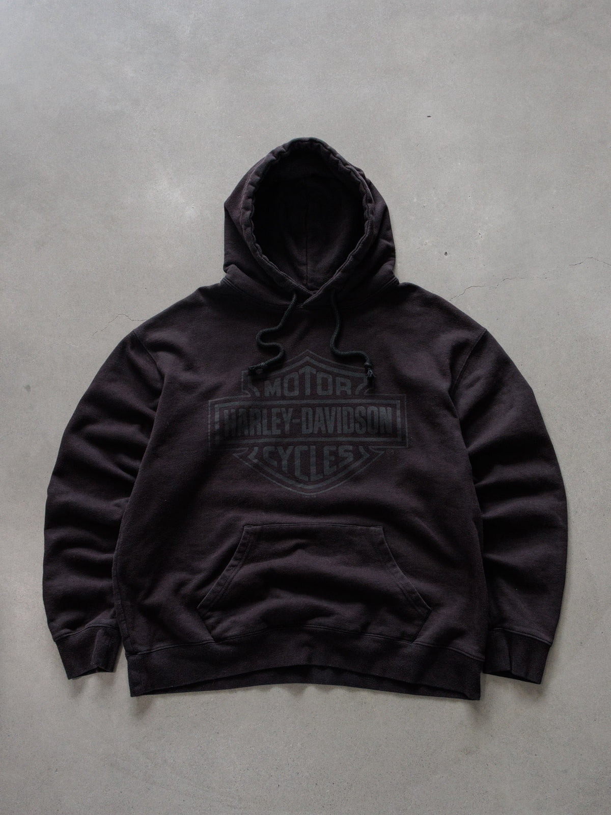 Vintage Black Harley-Davidson Sherman Texas Hoodie (L)