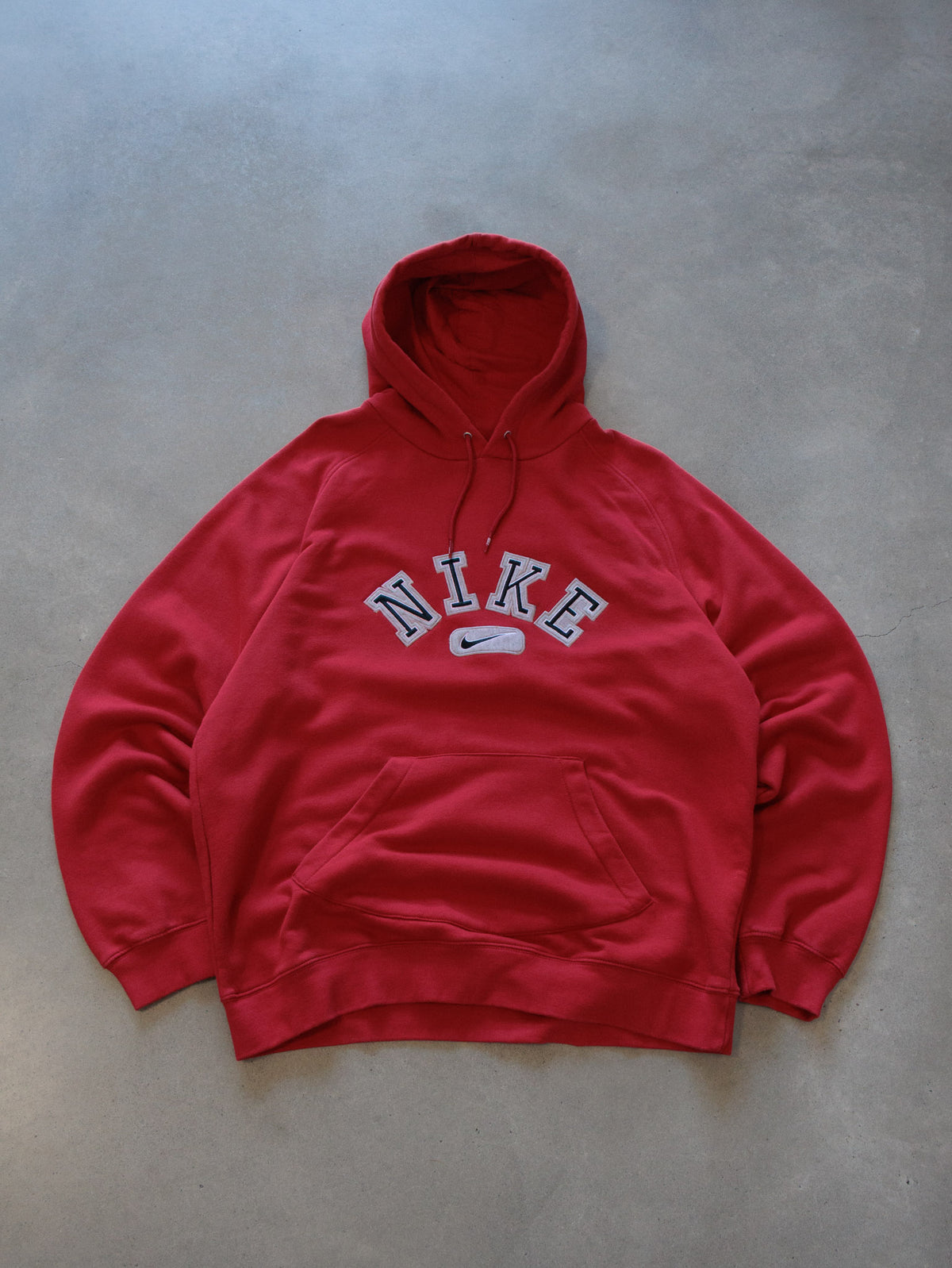 Vintage Red Nike Hoodie (XL)