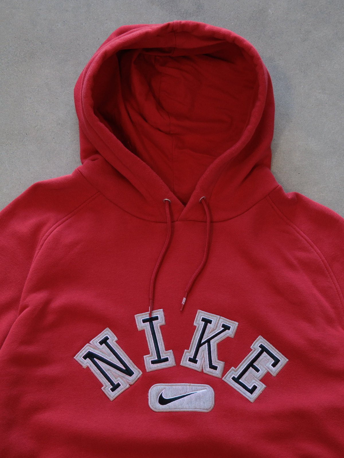 Vintage Red Nike Hoodie (XL)
