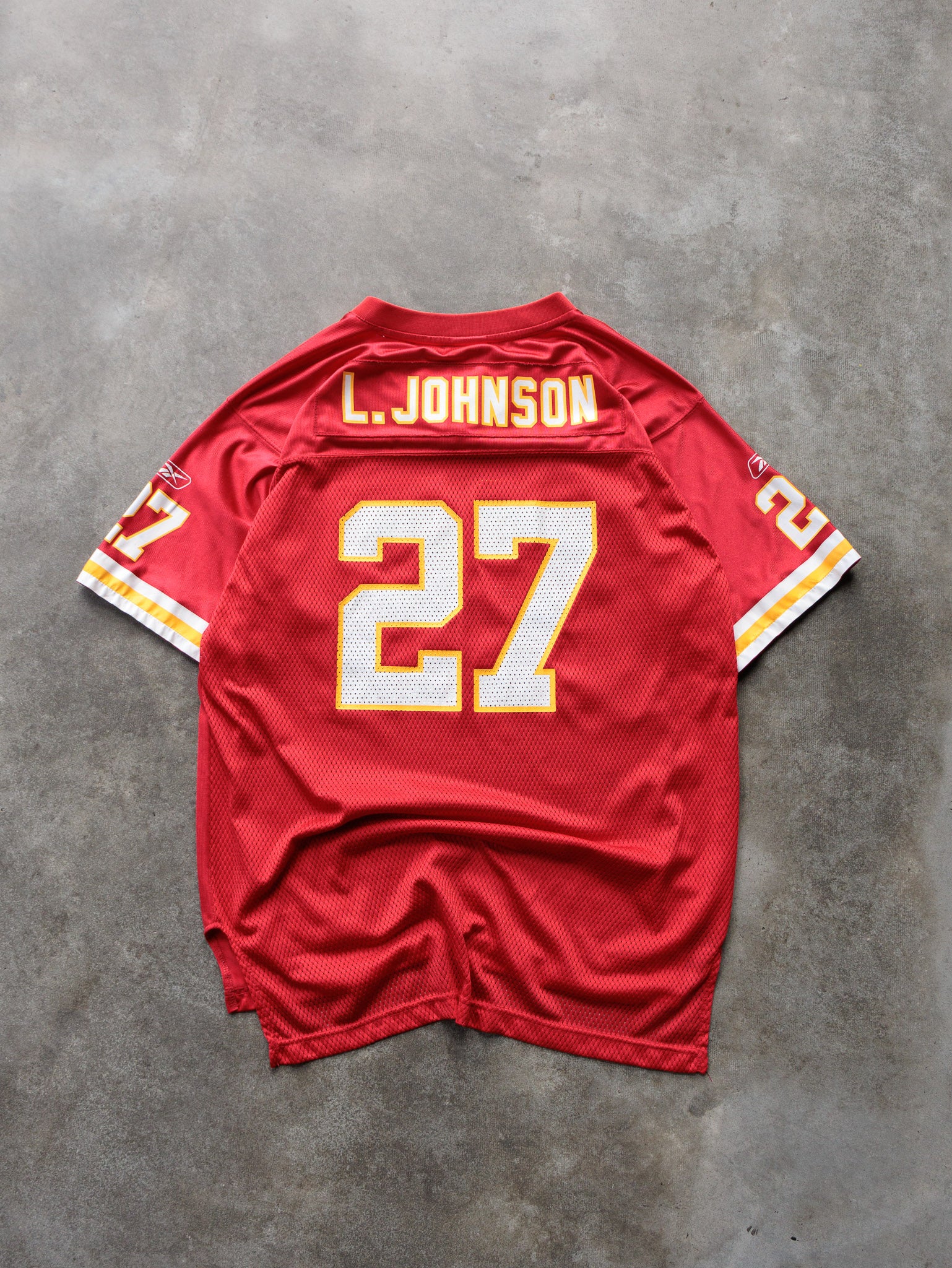 Vintage 00s Reebok Kansas City Chiefs Larry Johnson NFL Jersey (18-20Y)