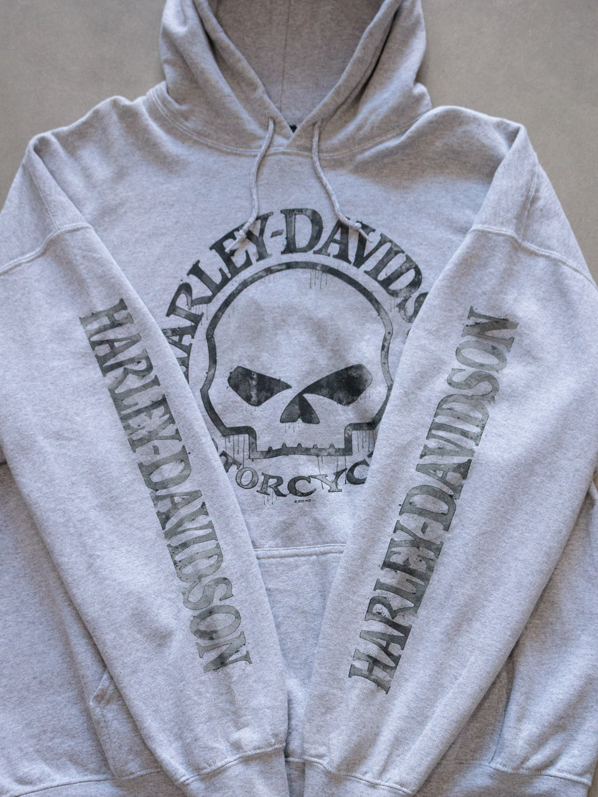 Grey Harley-Davidson Oconomowoc Wisconsin Hoodie (2XL)