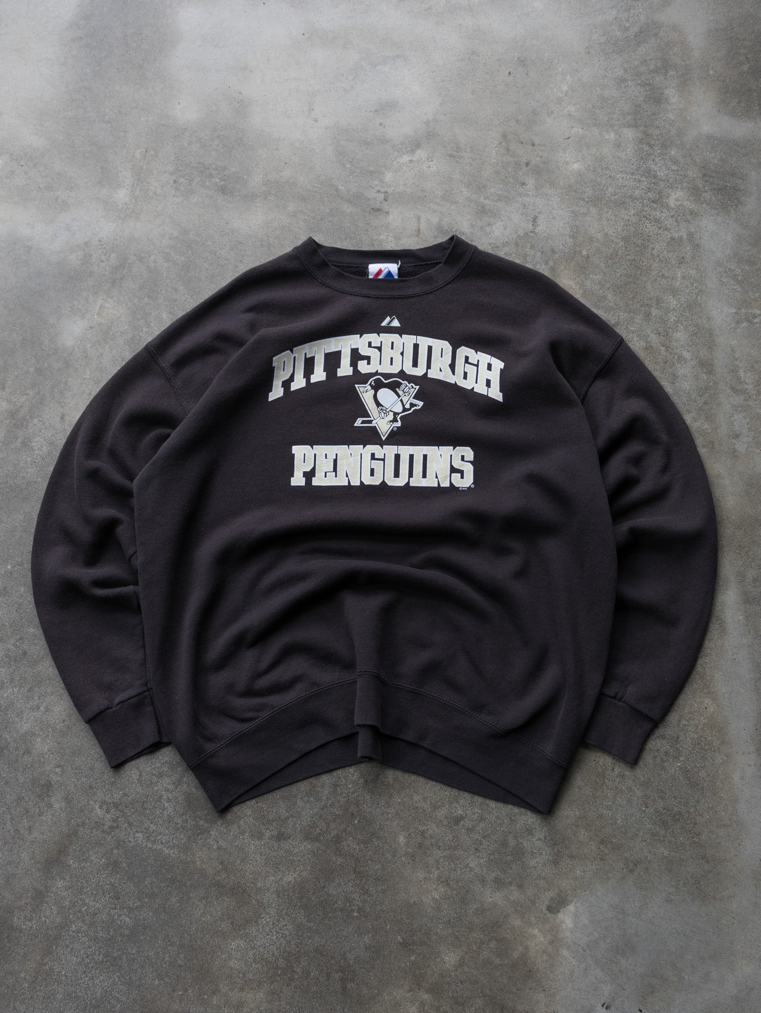 Vintage Black Pittsburgh Penguins Sweatshirt (2XL)