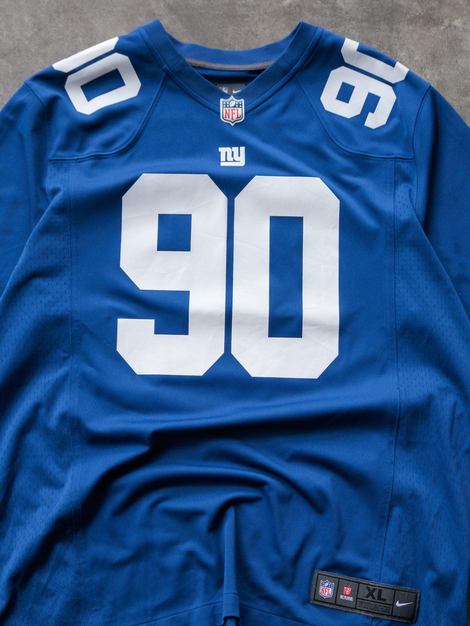 Blue Nike New York Giants Jason Pierre-Paul NFL Jersey (XL)