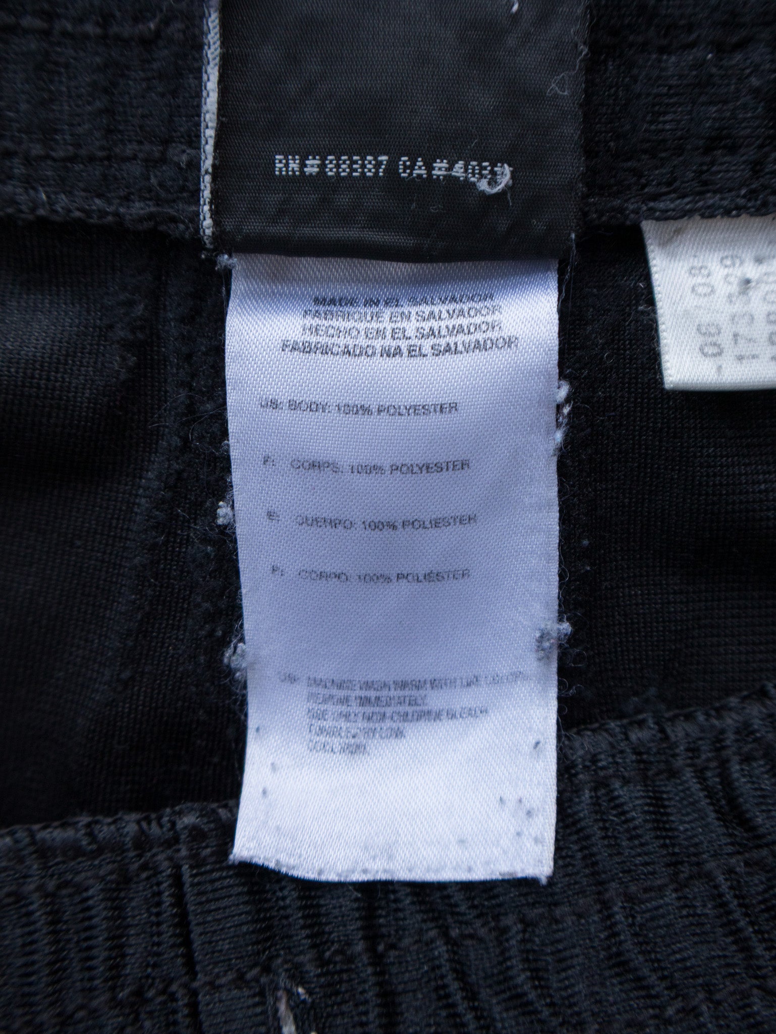 Vintage Black Adidas 3-Stripe Shorts (M)