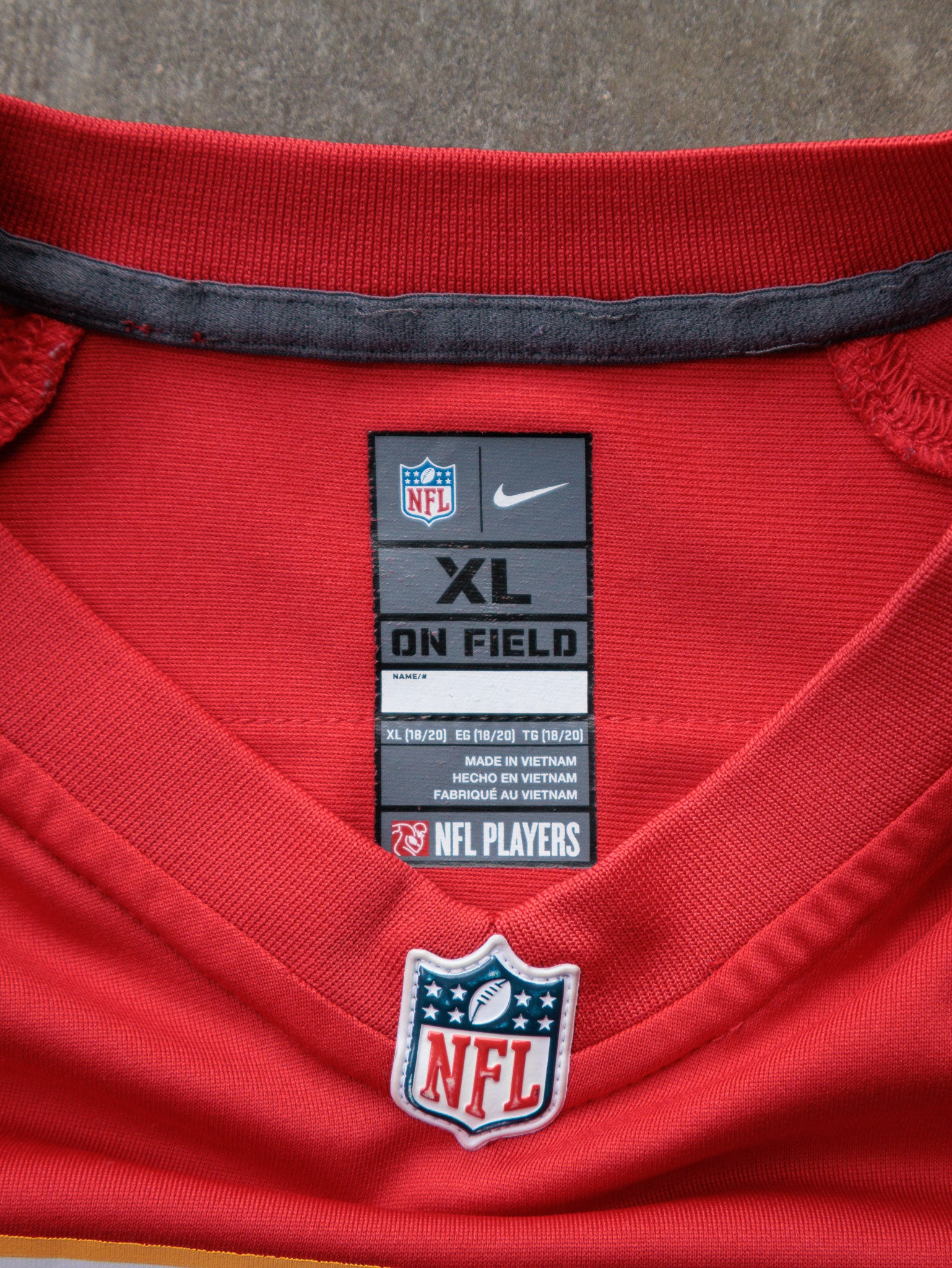 Red Nike Kansas City Chiefs Eric Fisher NFL Jersey (18-20Y)
