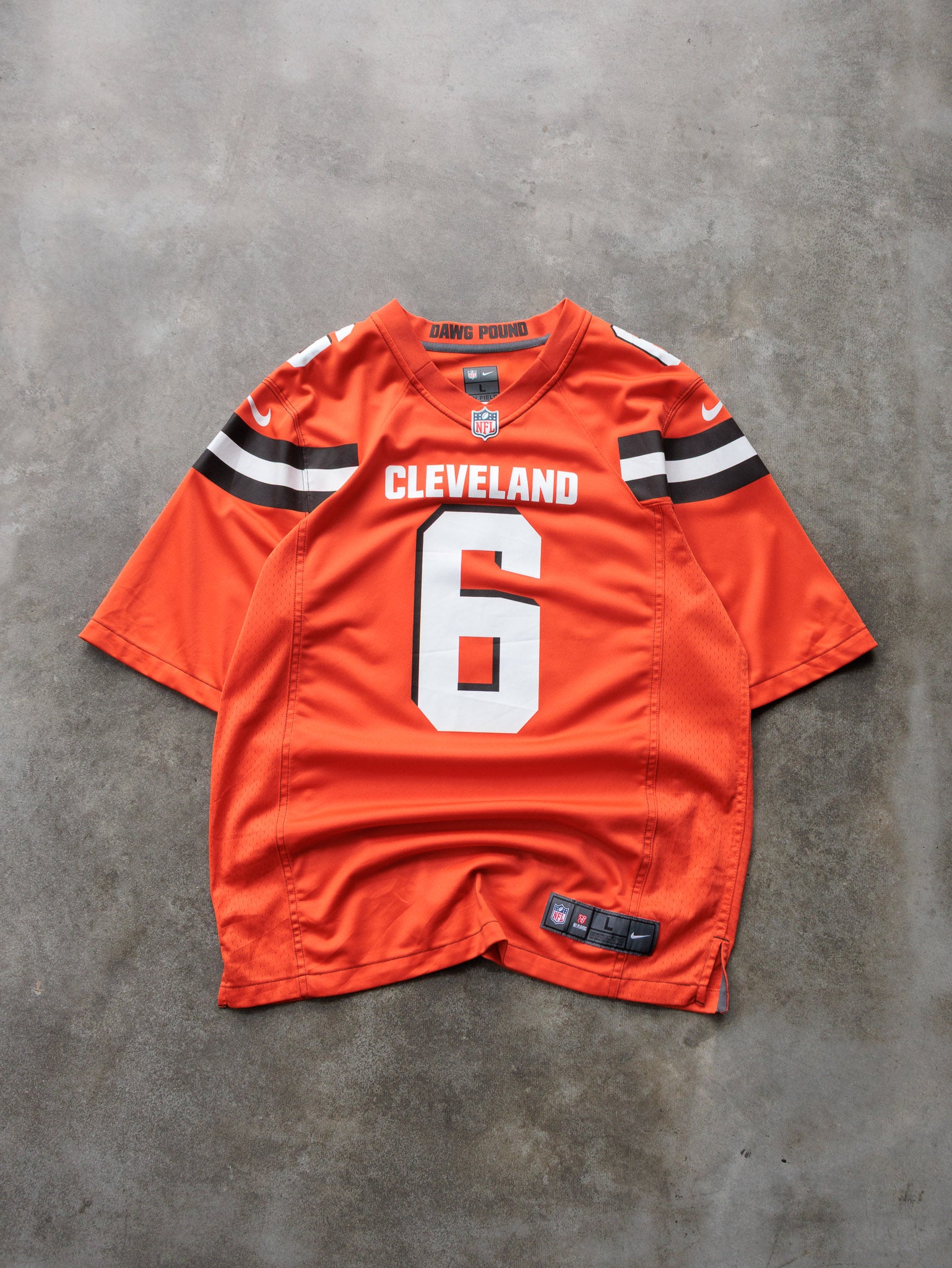 Orange Nike Cleveland Browns Baker Mayfield NFL Jersey (L)