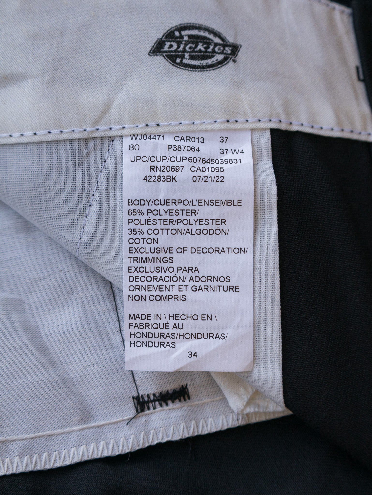 Vintage Black Dickies Work Shorts (W34)