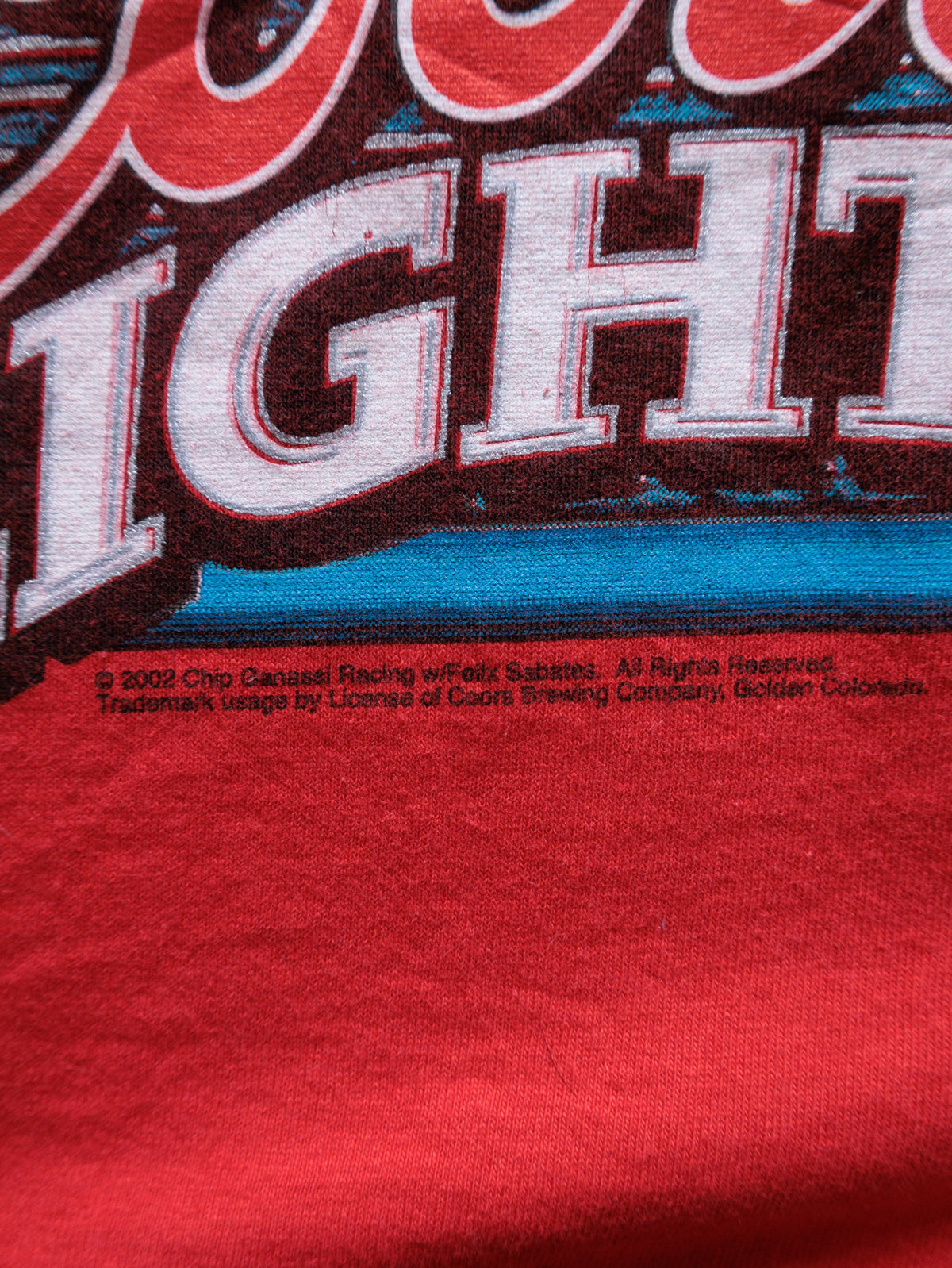 Vintage 00s Red NASCAR Sterling Marlin Coors Light Tee (2XL)