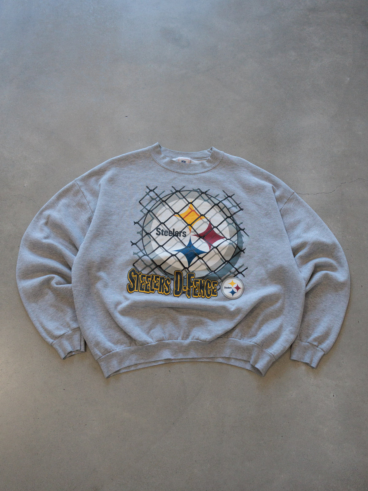 Vintage Grey Steelers D-Fence Sweatshirt (-)