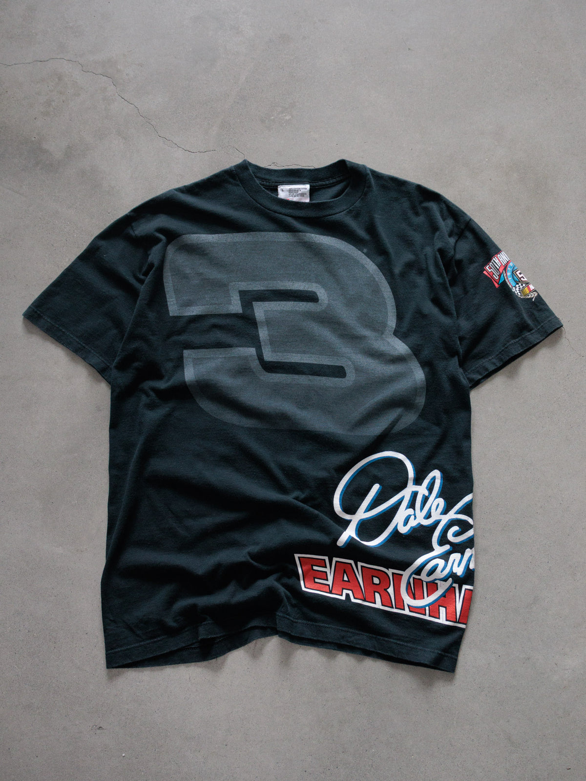 Vintage 1998 Black NASCAR Dale Earnhardt Tee (L)