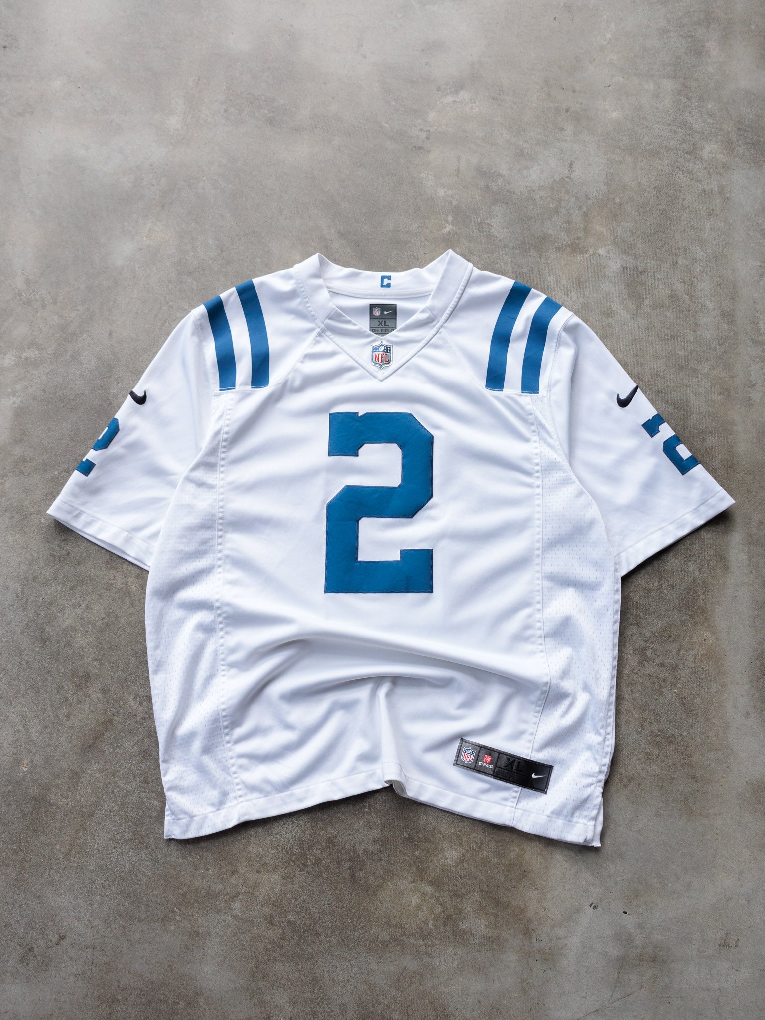 White Nike Indianapolis Colts Carson Wentz NFL Jersey (XL)