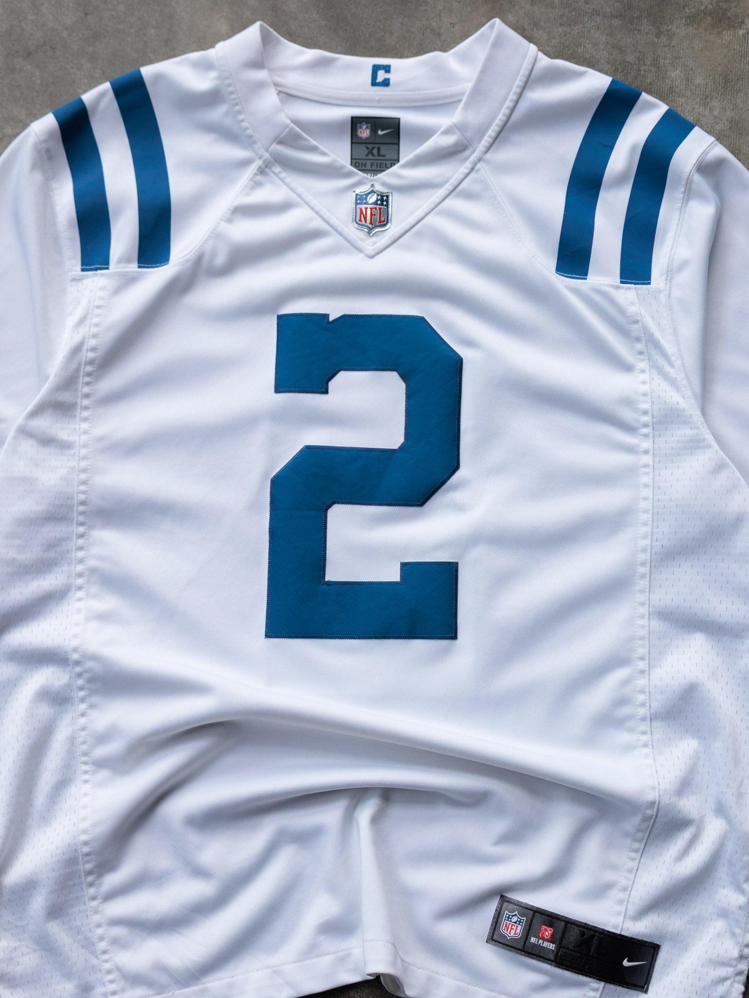 White Nike Indianapolis Colts Carson Wentz NFL Jersey (XL)