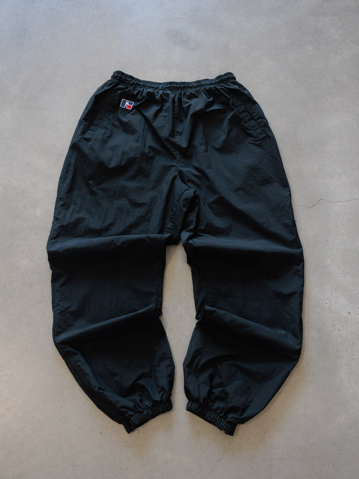 Vintage 00s Black Russell Athletic Track Pants (L)