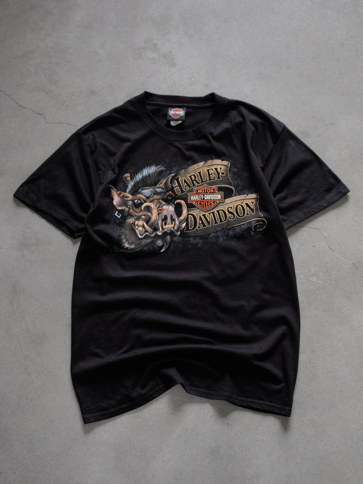 Vintage Black Harley-Davidson San Antonio Texas Tee (M)
