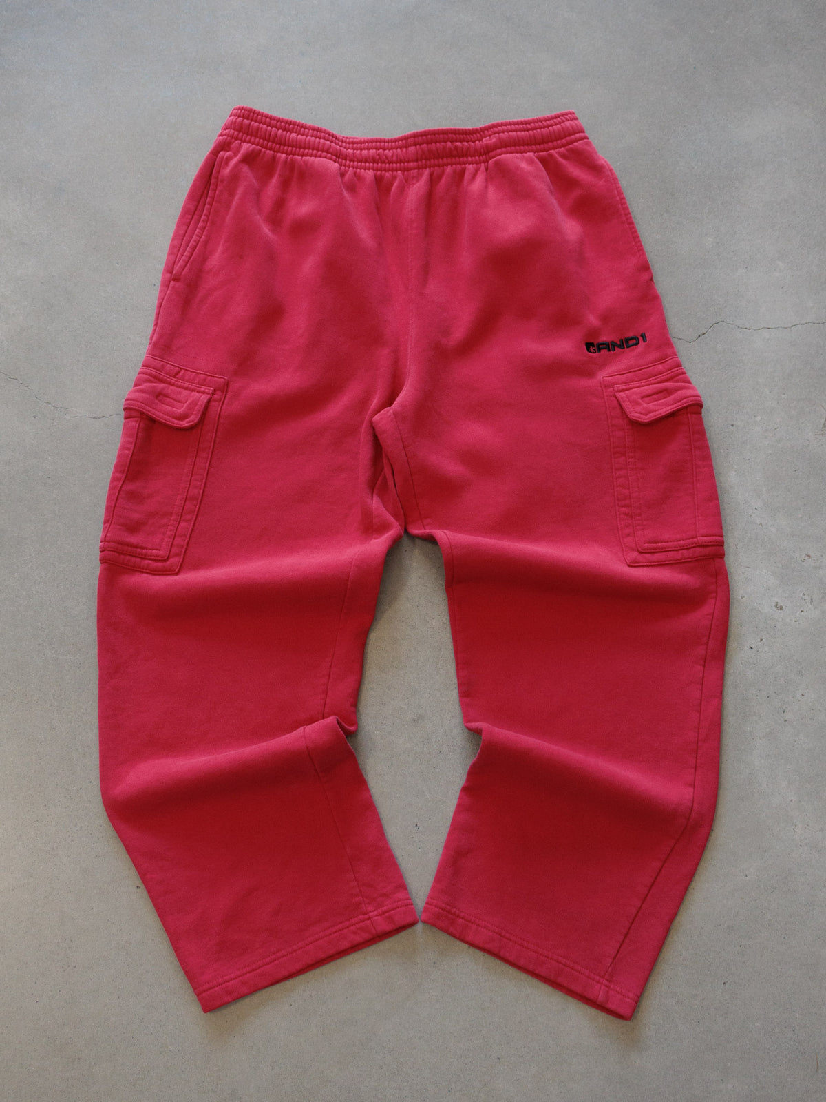 Vintage Red AND1 Cargo Sweatpants (XL)