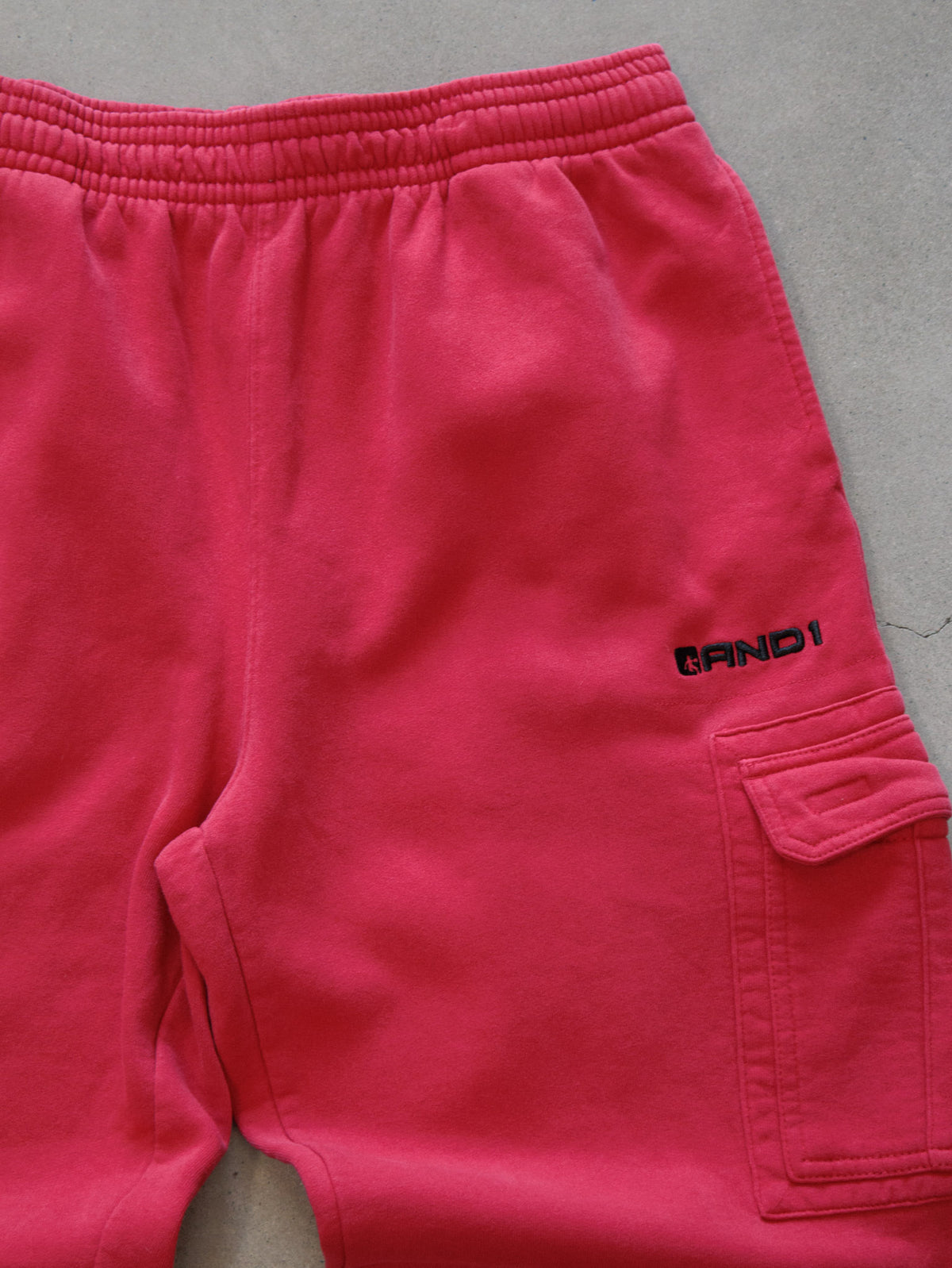 Vintage Red AND1 Cargo Sweatpants (XL)
