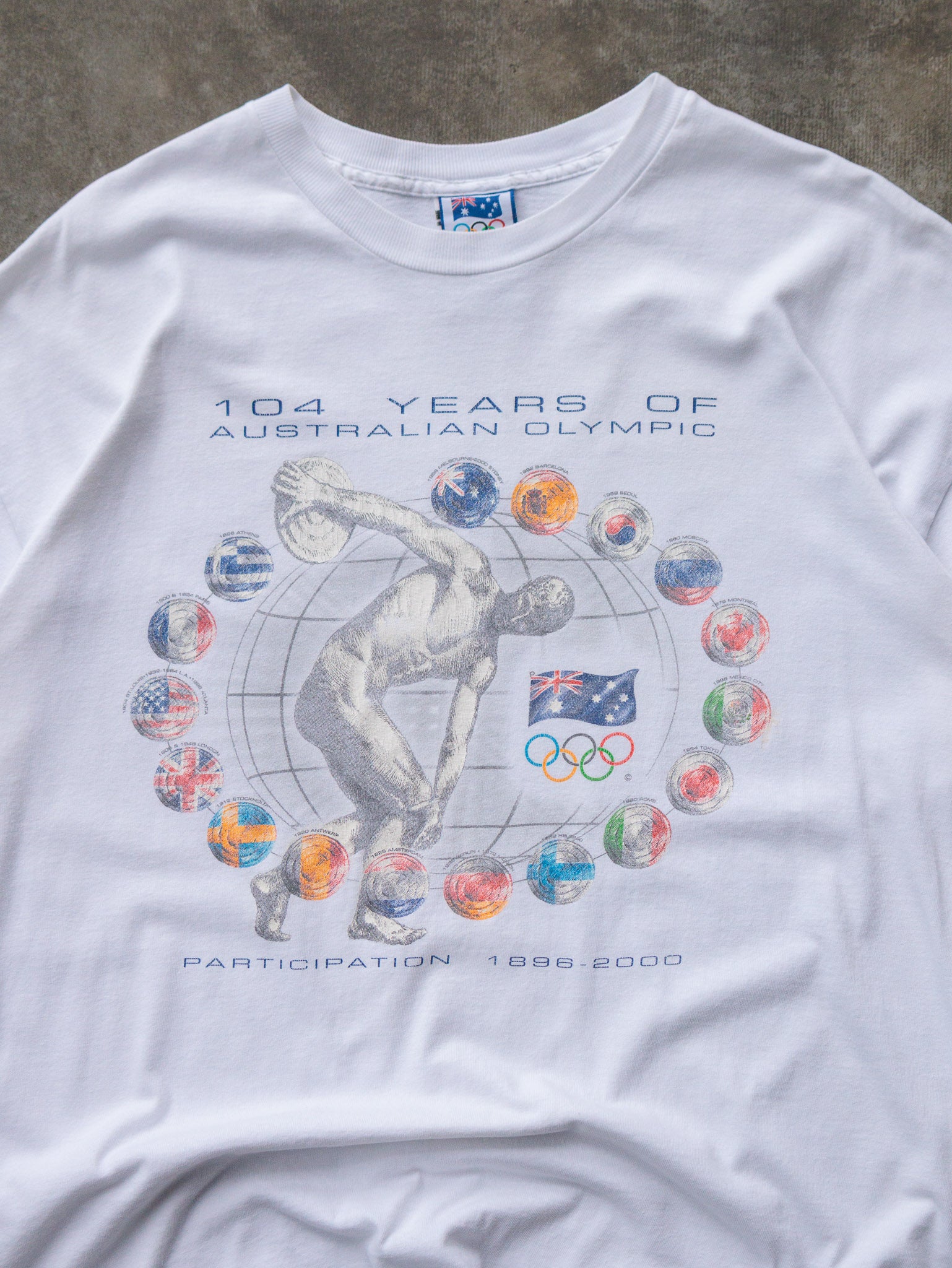 Vintage 104 Years of Australian Olympic Participation Tee (2XL)