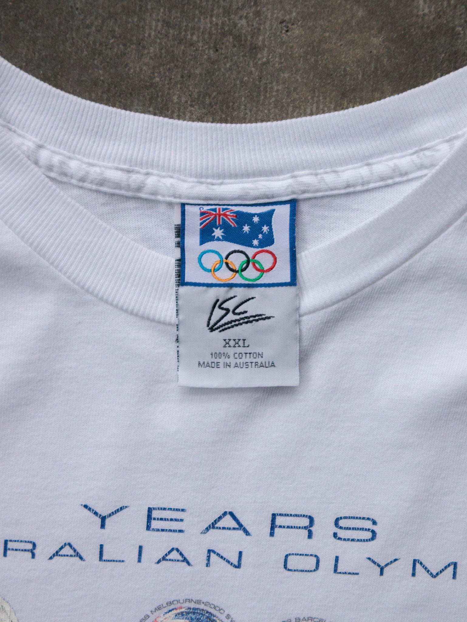 Vintage 104 Years of Australian Olympic Participation Tee (2XL)