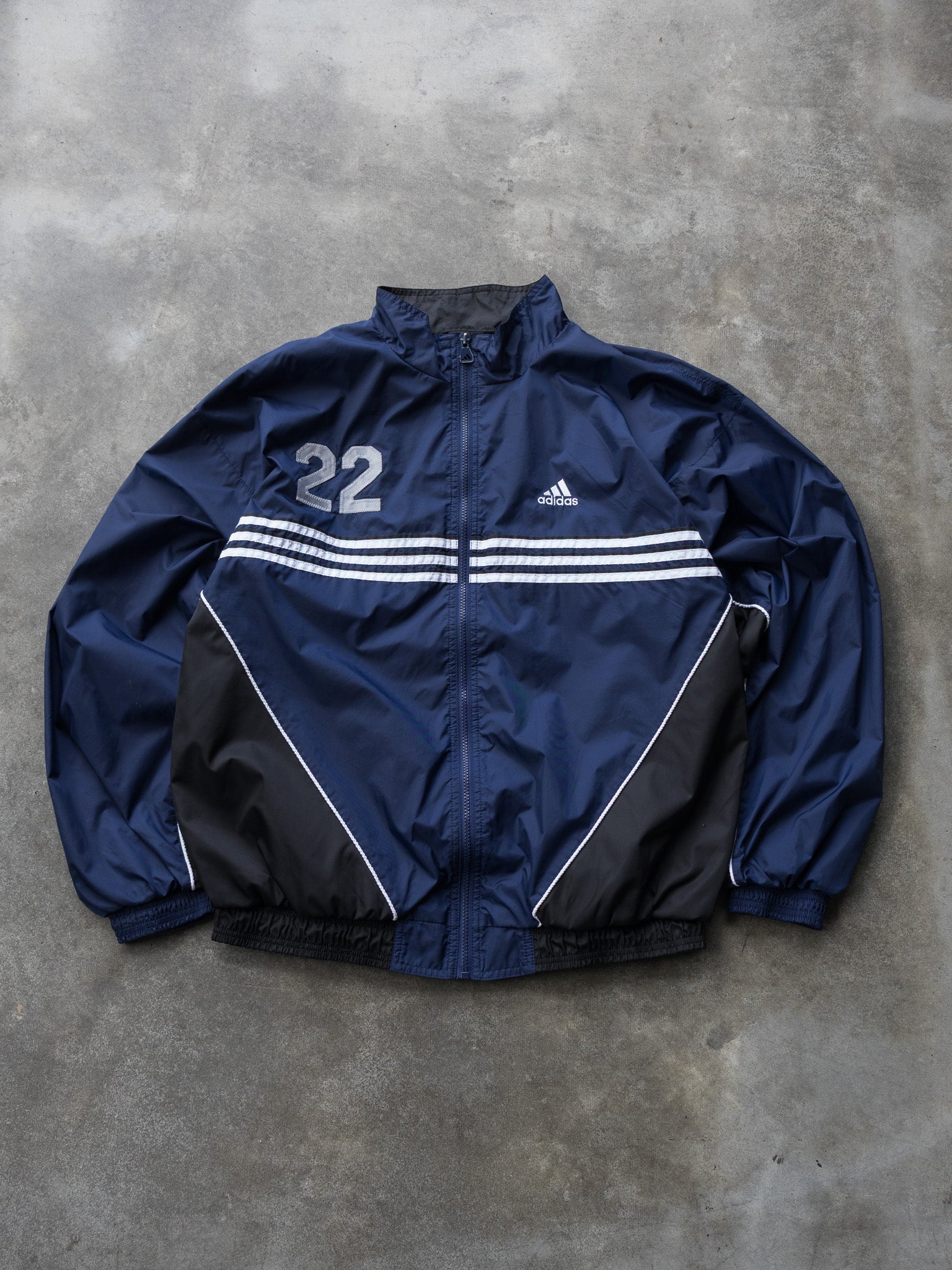 Vintage Navy Adidas Track Jacket (L)