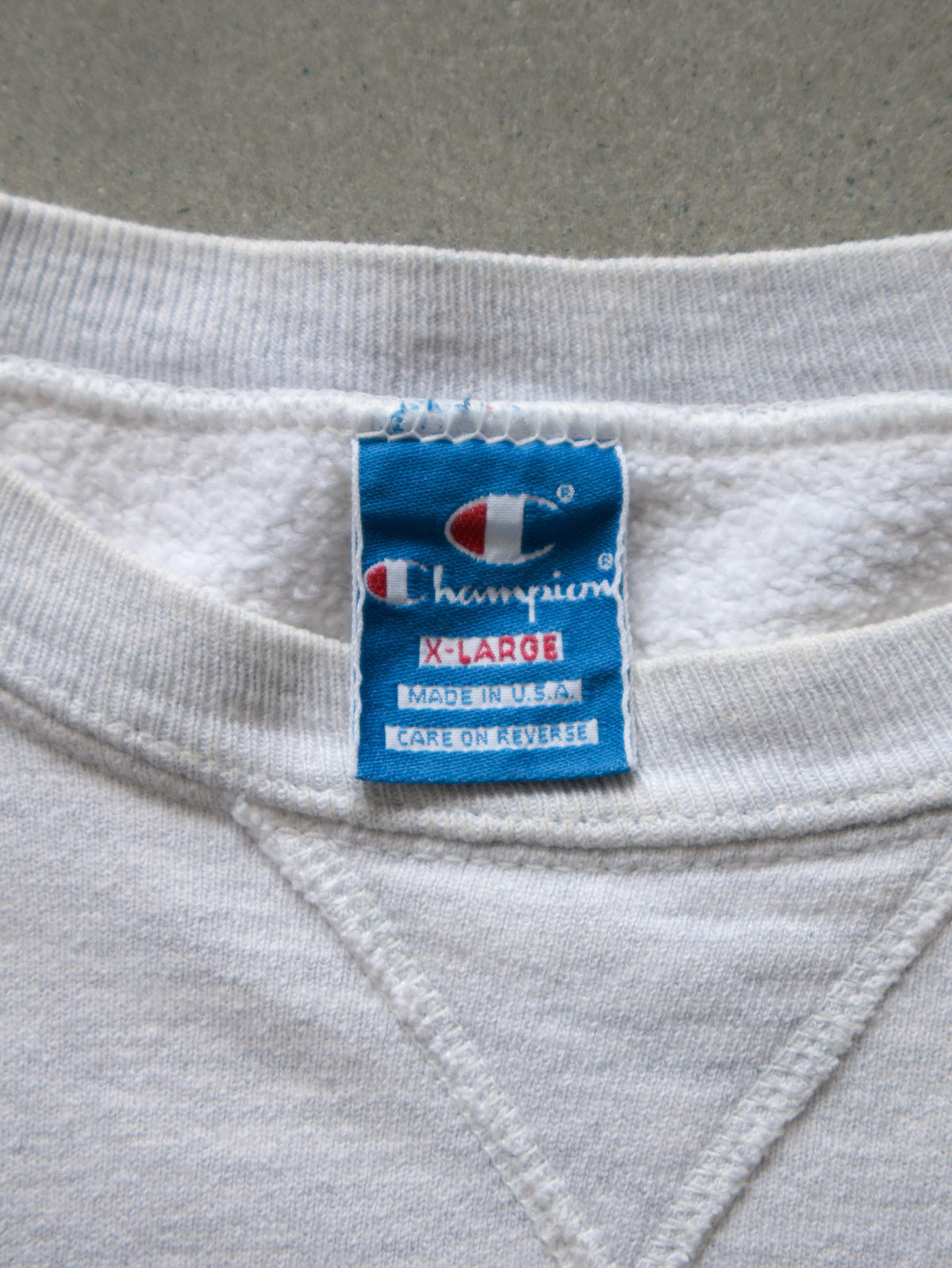 Vintage 90s White Champion Sweatshirt (XL)